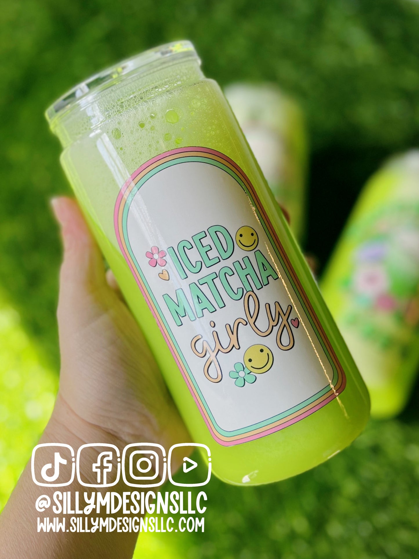Iced Matcha Girly Fizz Acrylic 16/20oz