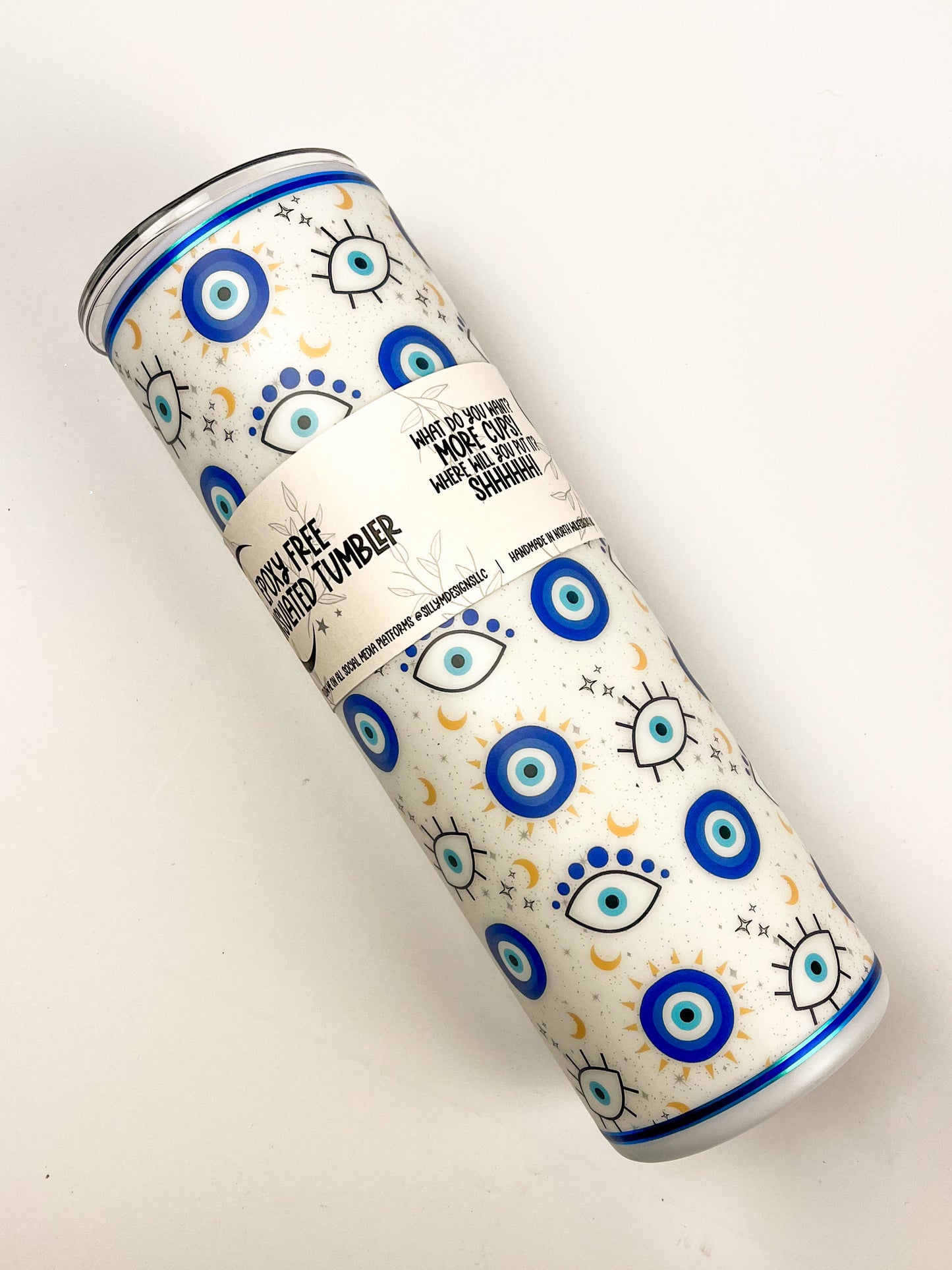 Evil Eye Matte (blue) 30oz