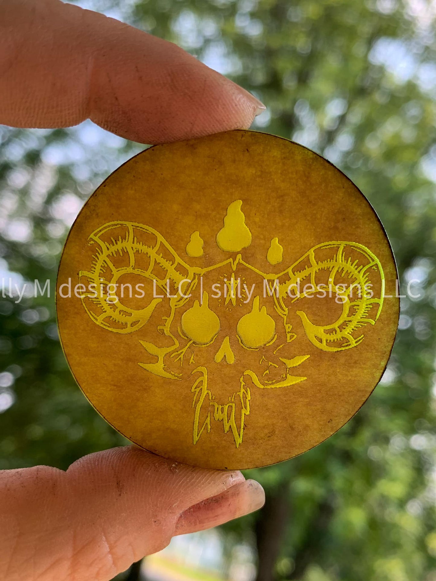 Demon Skull Grippie/Badge Reel Silicone Mold