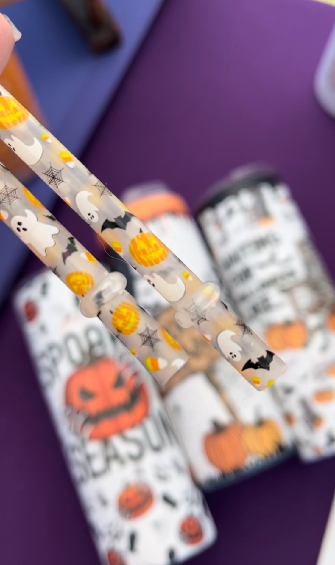 Halloween 10" Reusable Straw