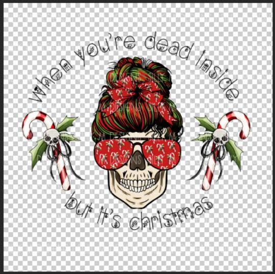 Dead Inside Christmas PNG