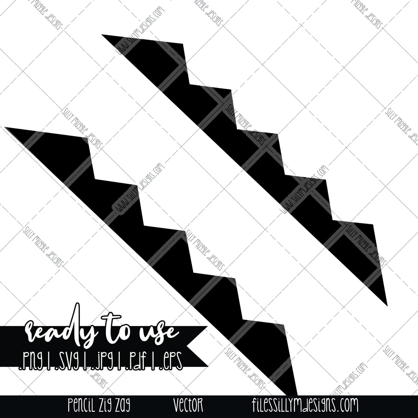 Pencil Teacher Tumbler Zig Zag SVG