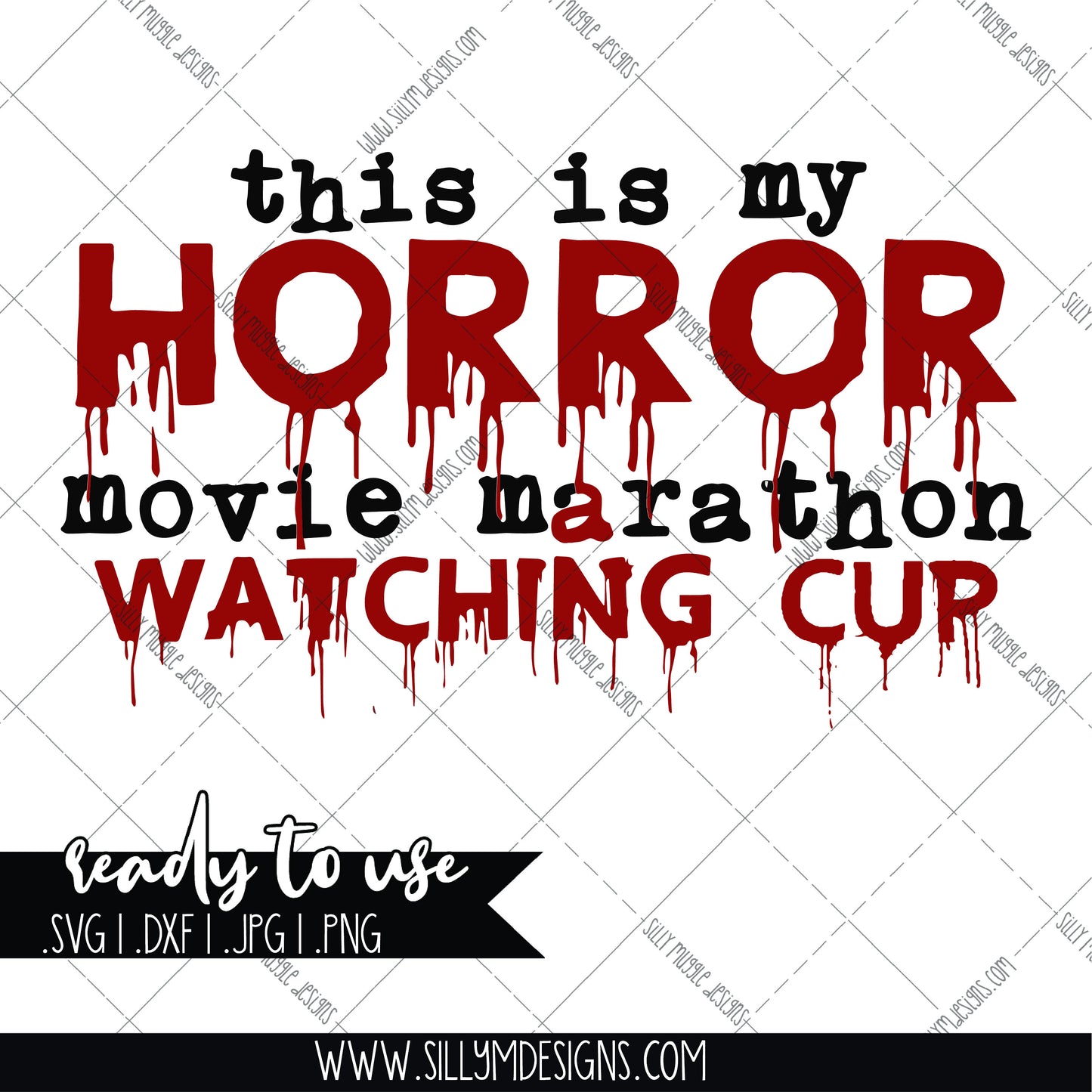 Horror Movie Cup SVG PNG