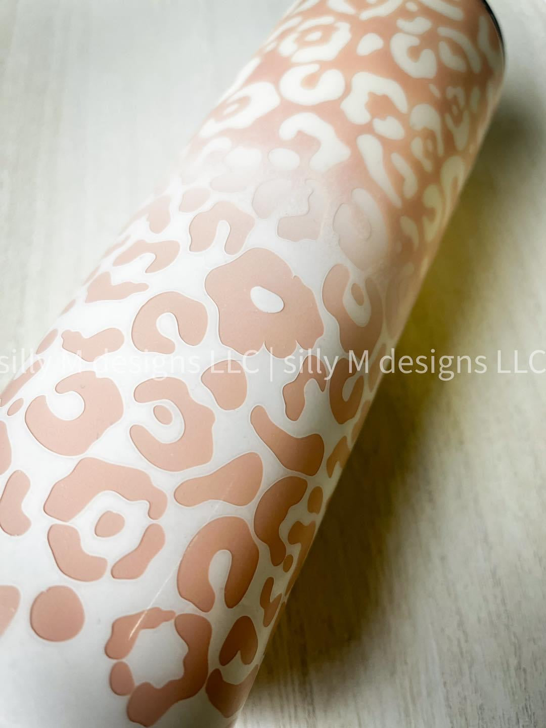 Blush Ombre Leopard Matte Tumbler