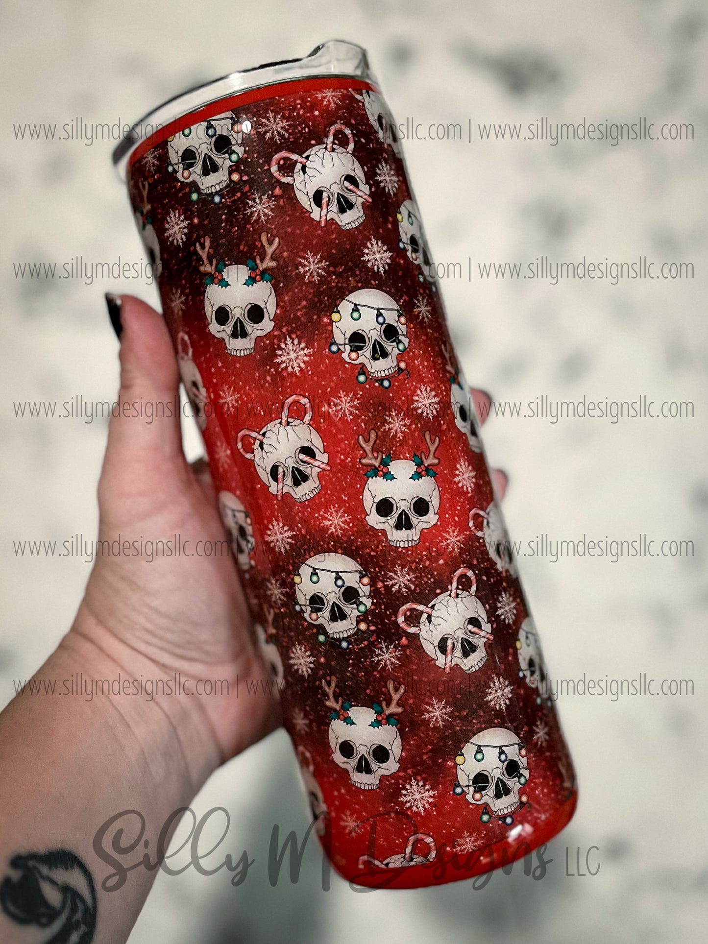 Christmas Skulls 20oz Tumbler
