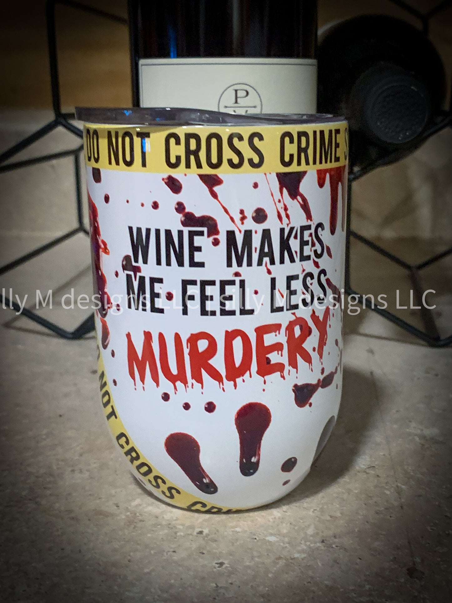 Murdery 10oz Stainless Wine Tumbler
