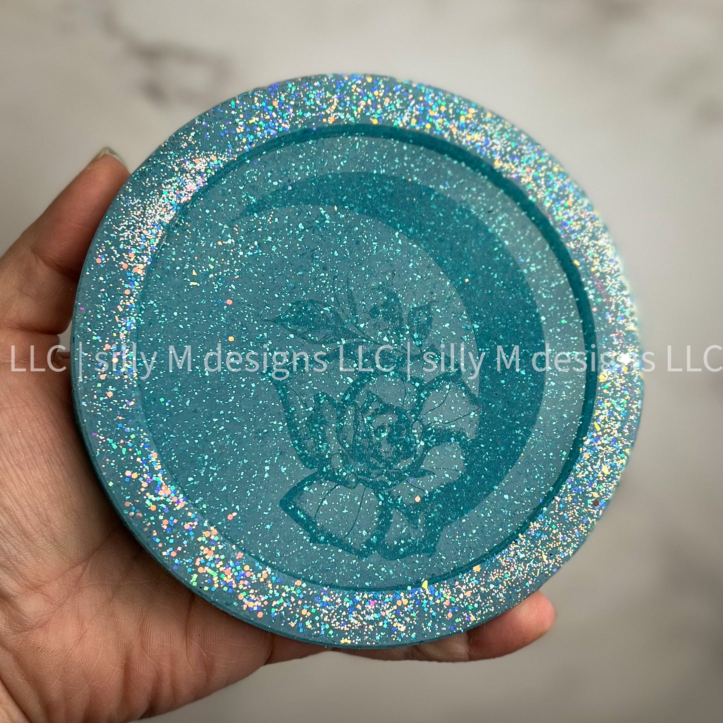 Moon Rose Skellie Coaster Mold