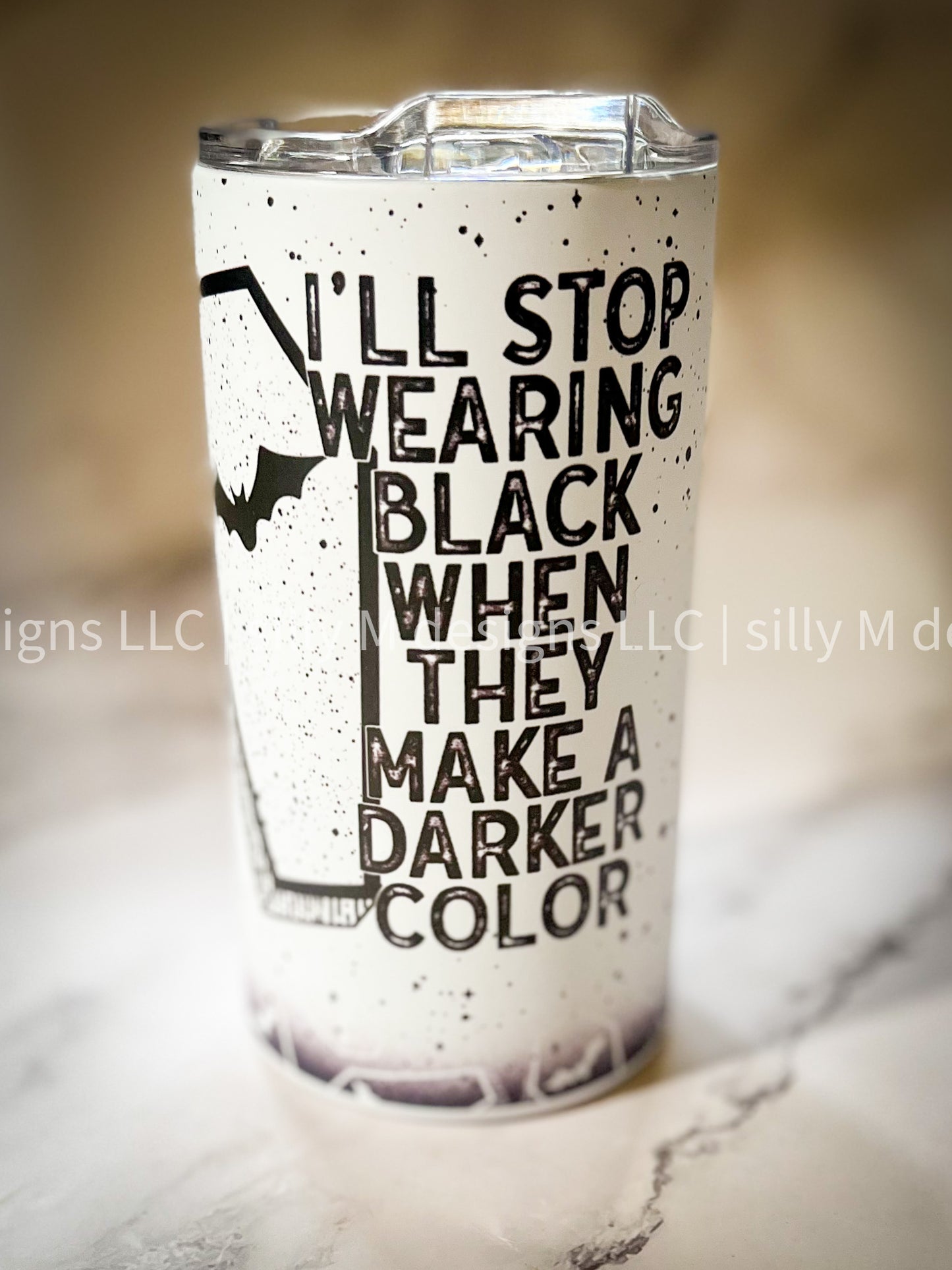 I Wear Black Matte 12oz Tumbler