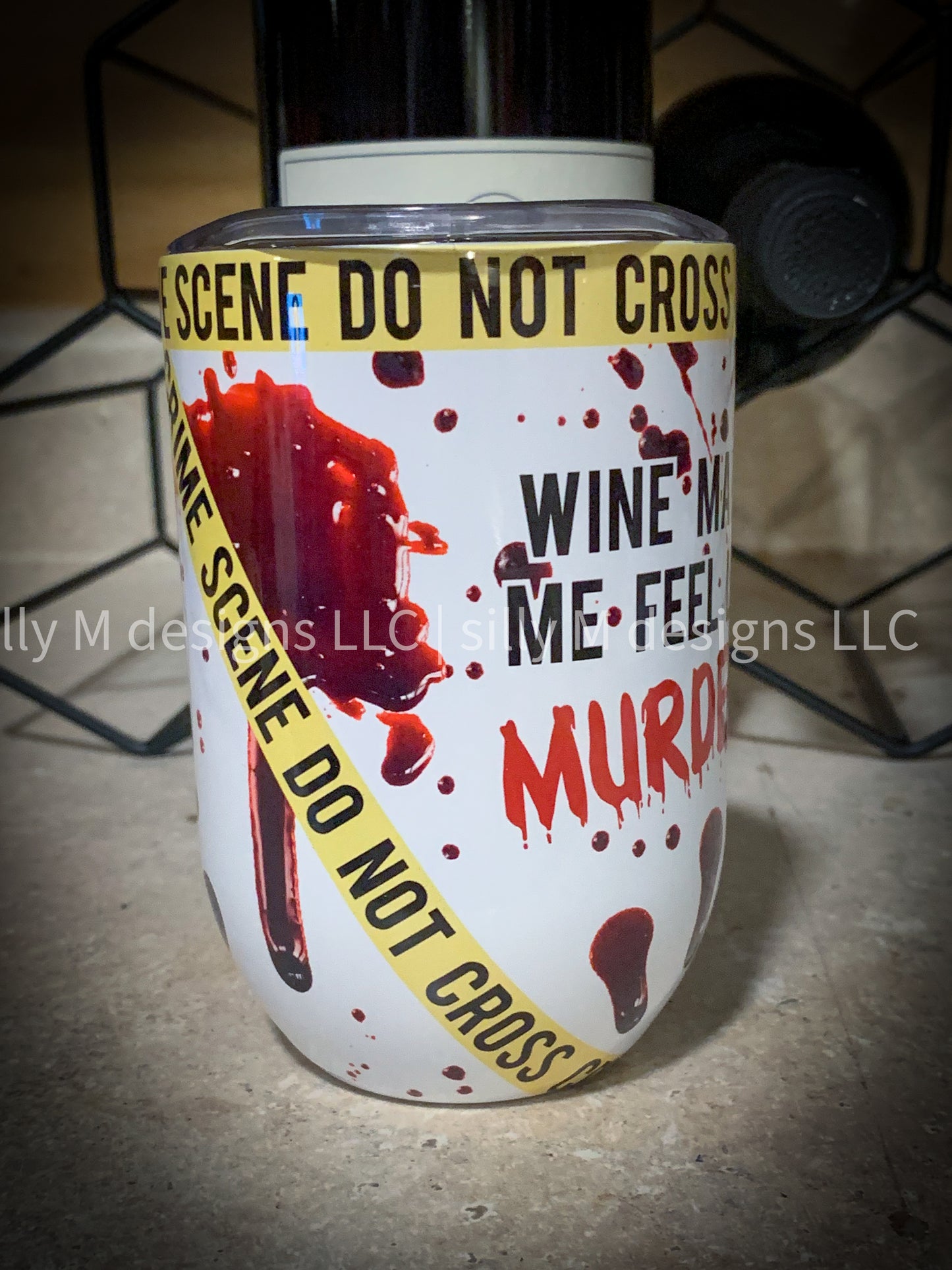 Murdery 10oz Stainless Wine Tumbler