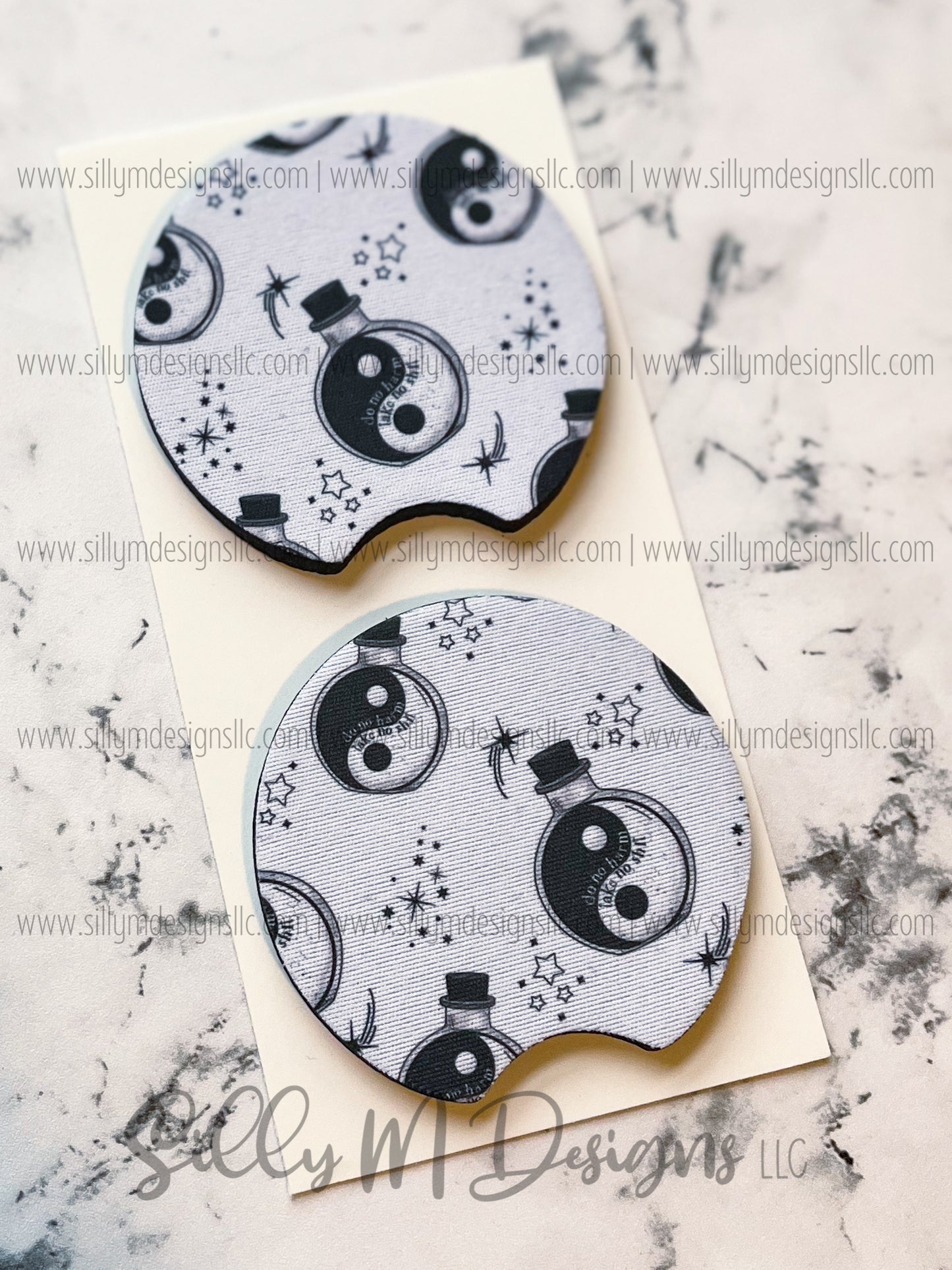 Yin Yang Neoprene Coaster Set