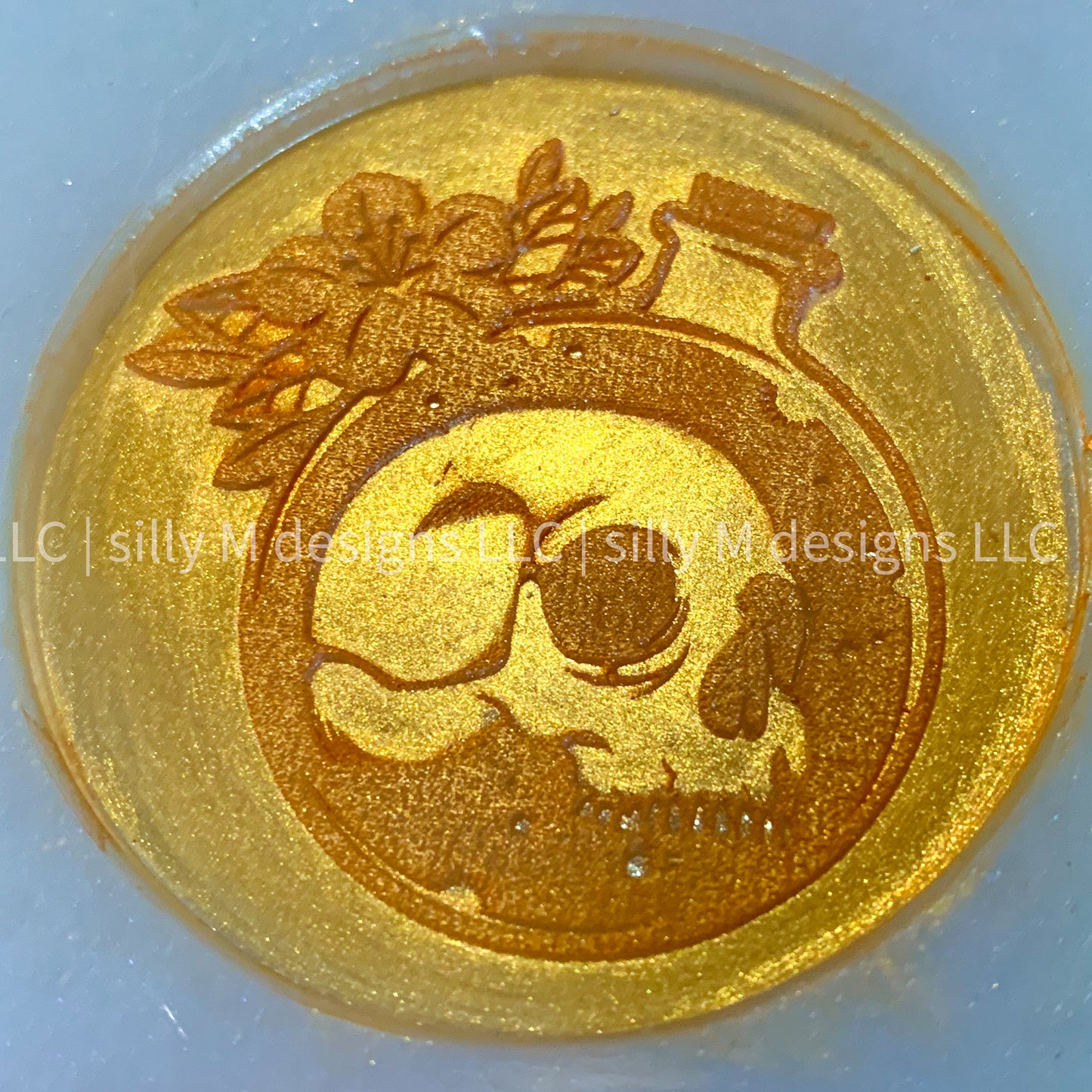 Skull Potion Badge Reel Mold