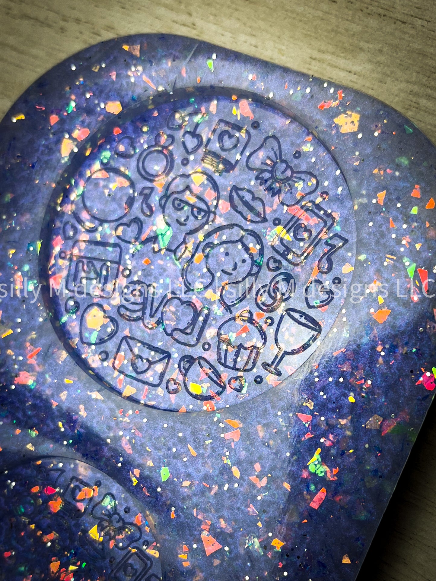 Valentines Couple Doodle Mold