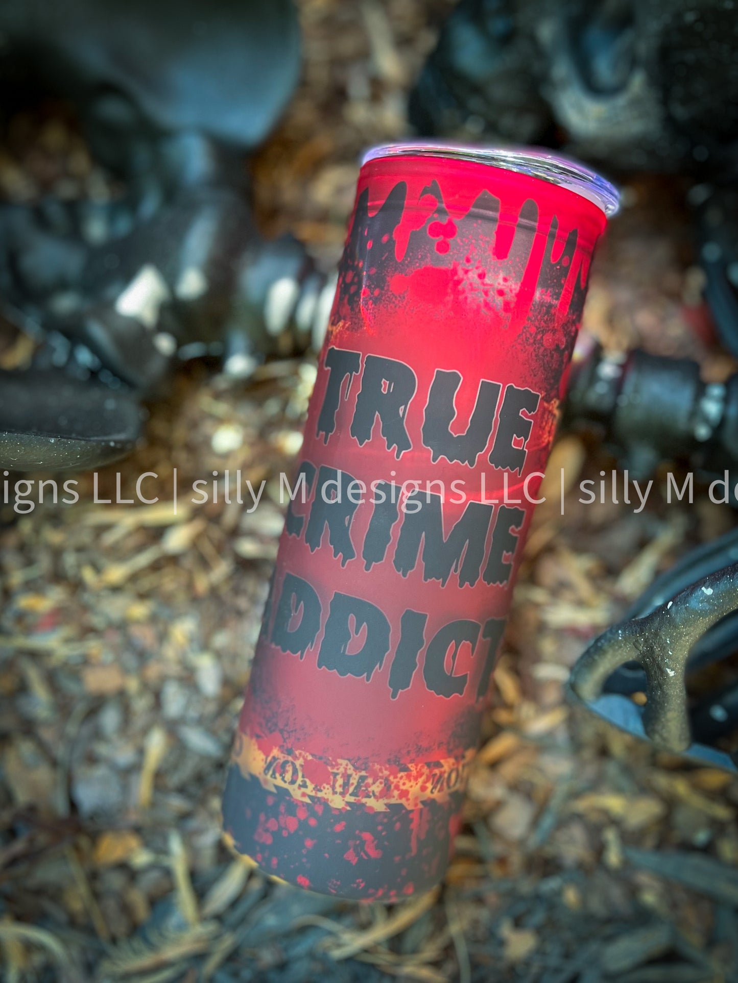 True Crime Addict Frosted Glass Tumbler | 25 ounces