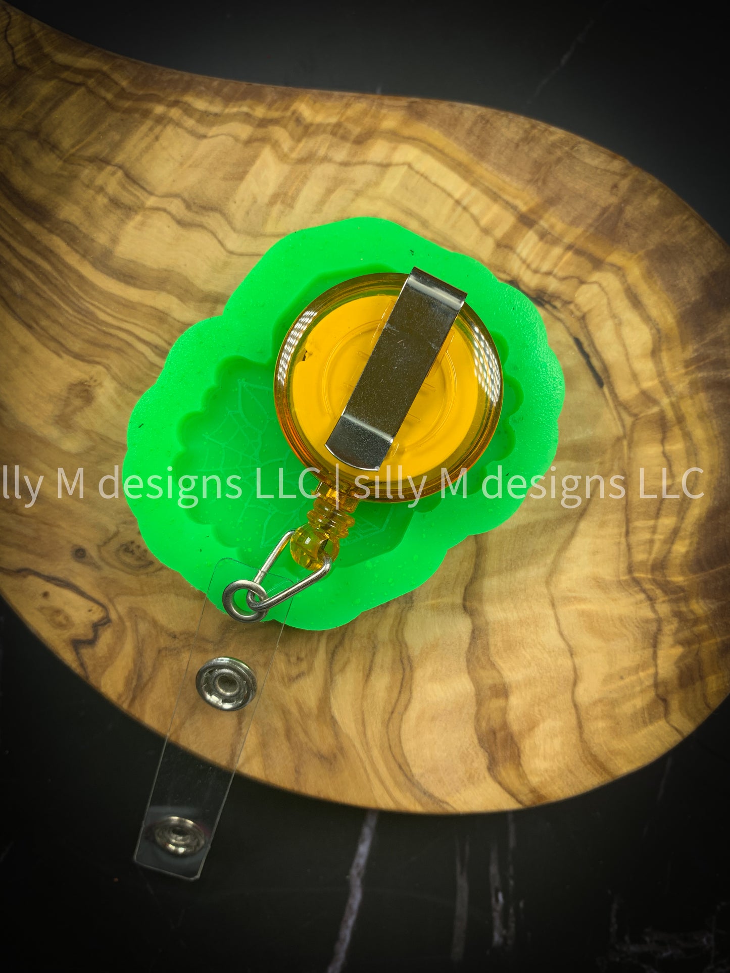 Floral Coffin Badge Reel Mold