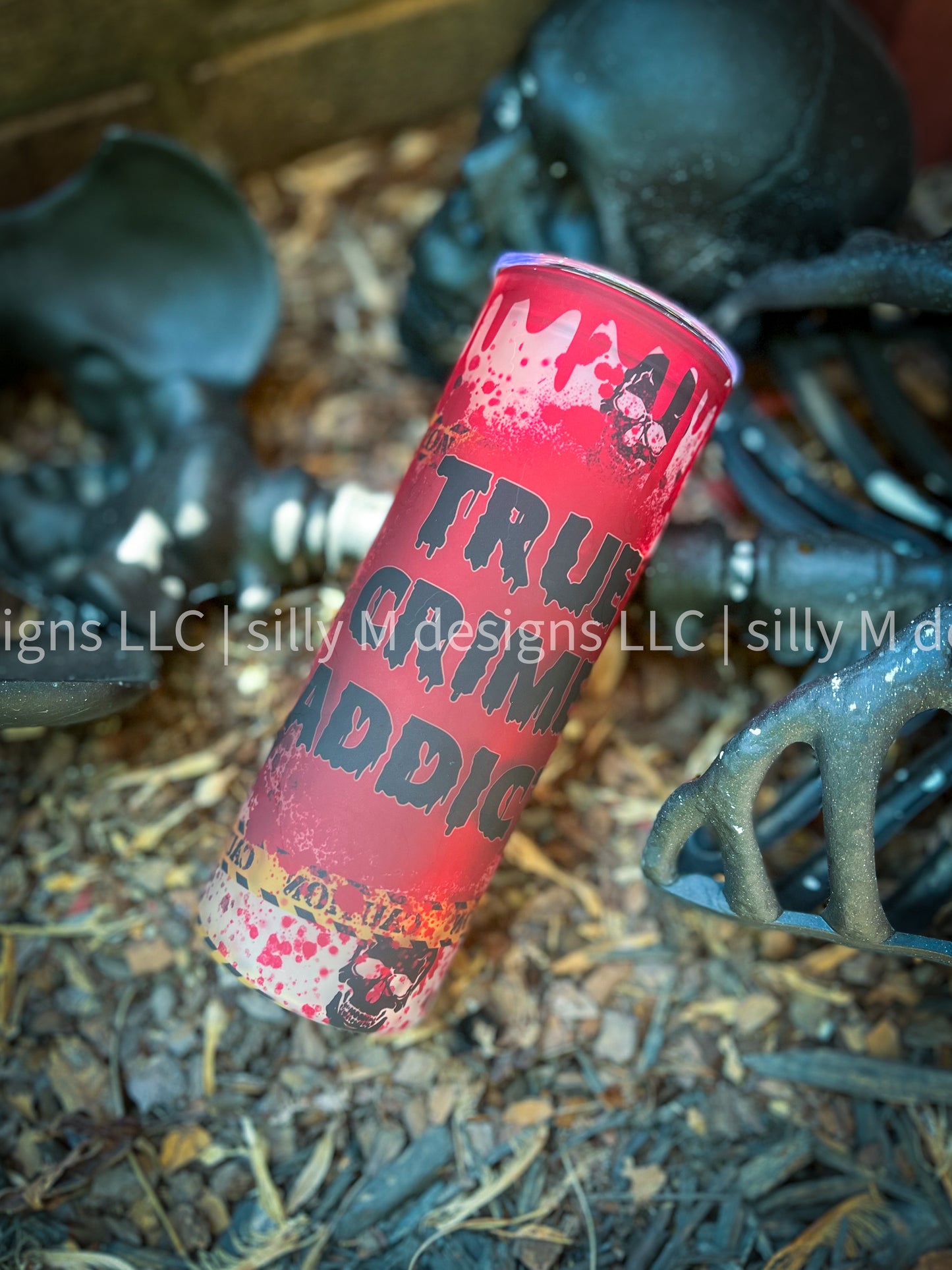 True Crime Addict Frosted Glass Tumbler | 25 ounces