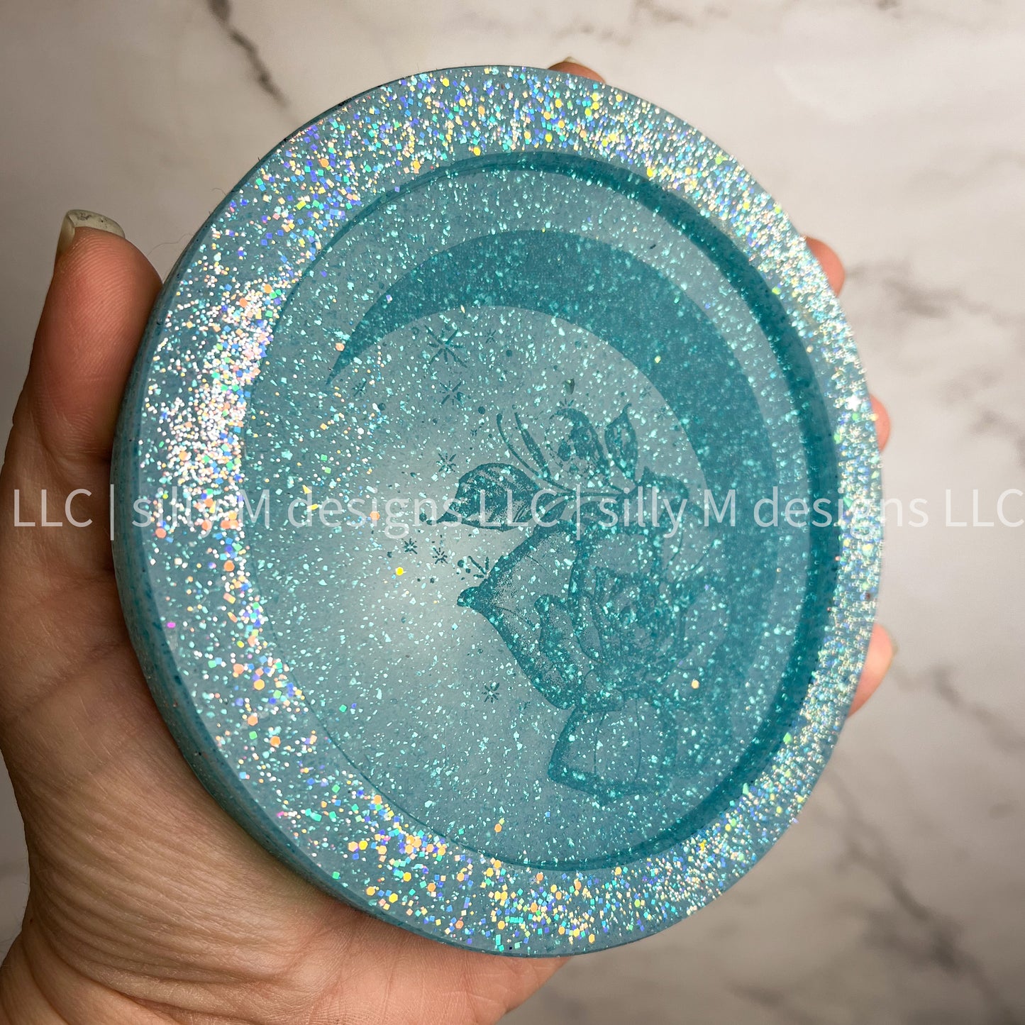 Moon Rose Skellie Coaster Mold