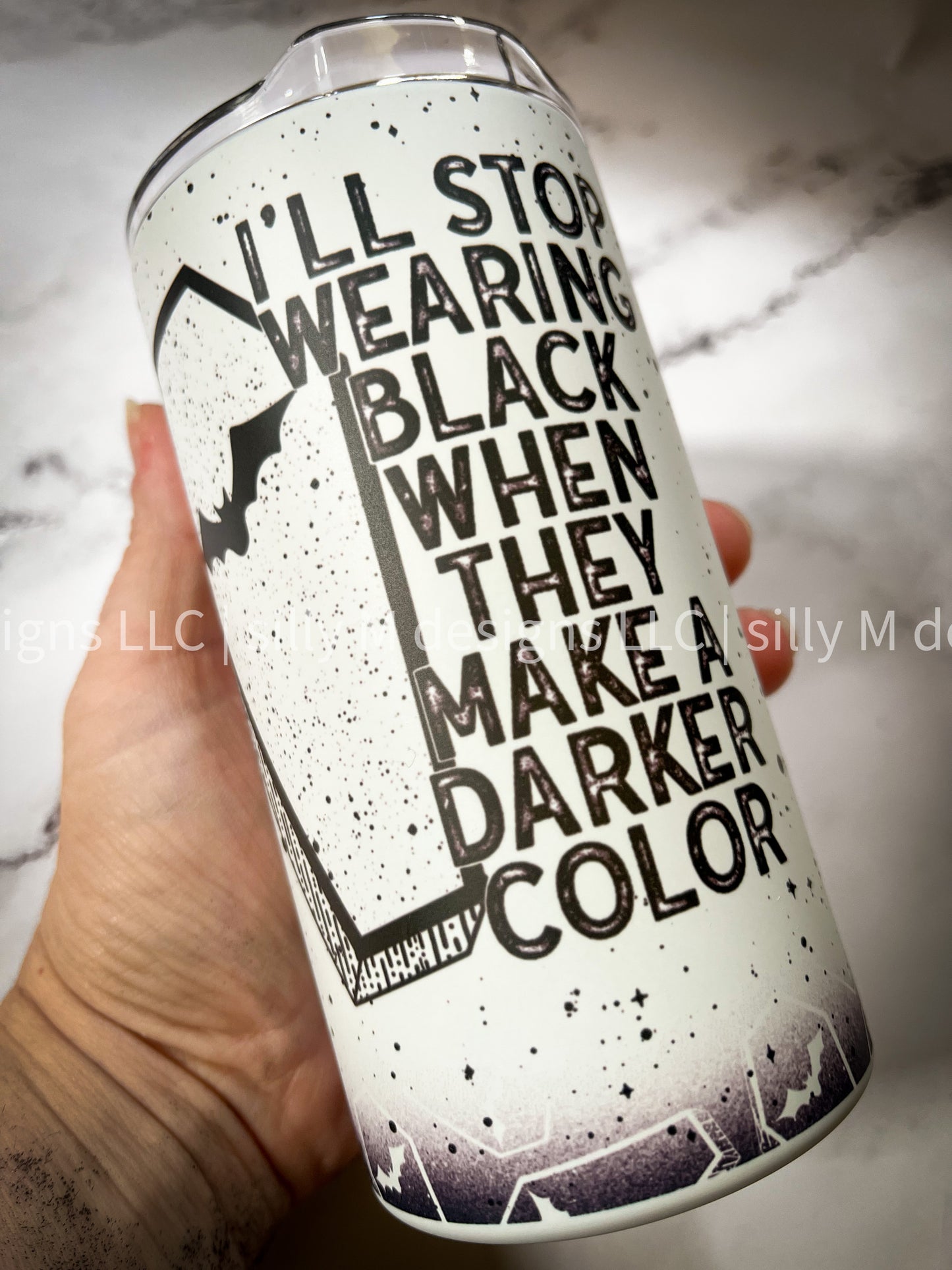 I Wear Black Matte 12oz Tumbler