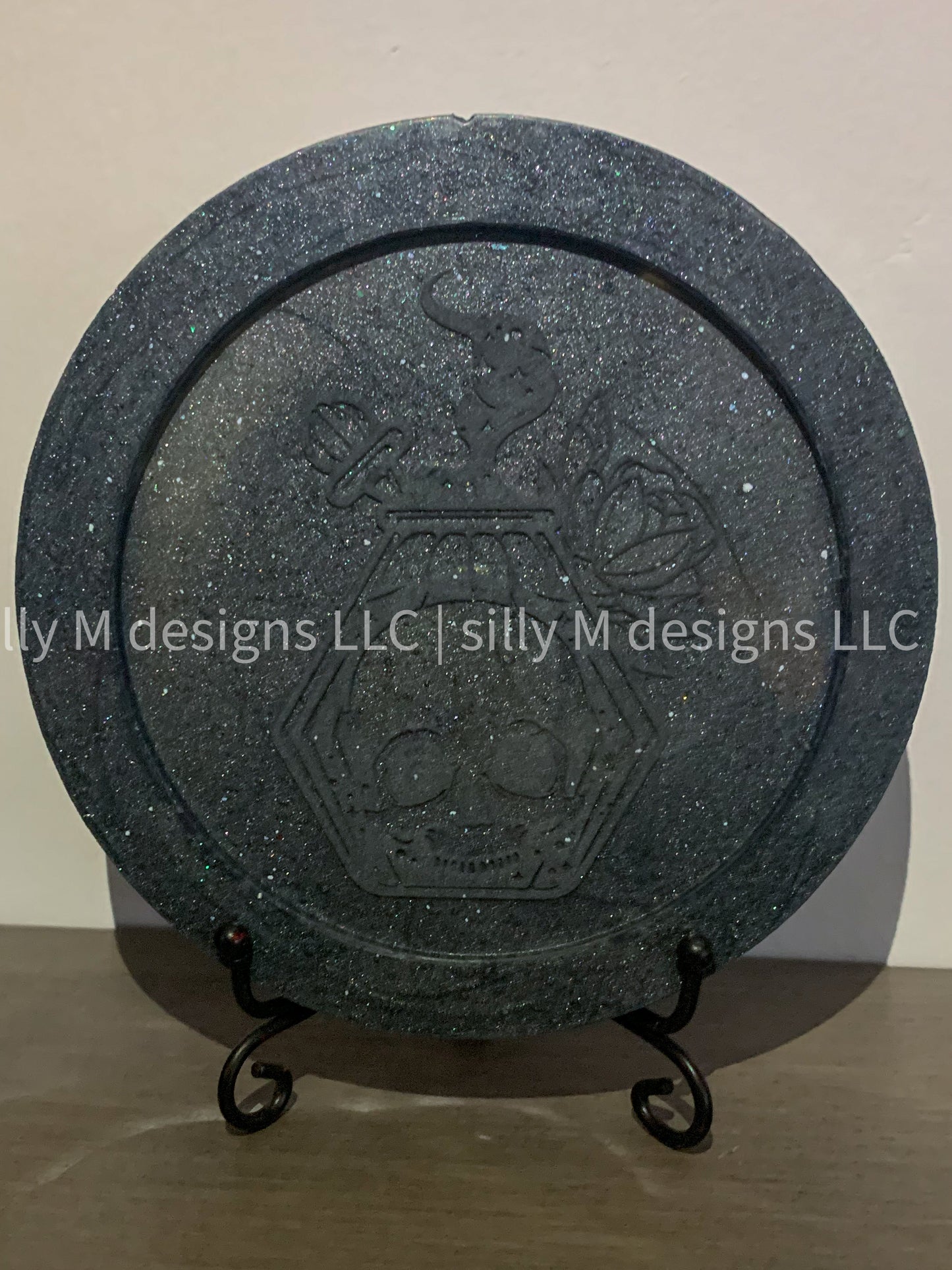 Hexagon Skull Potion Coaster Mold