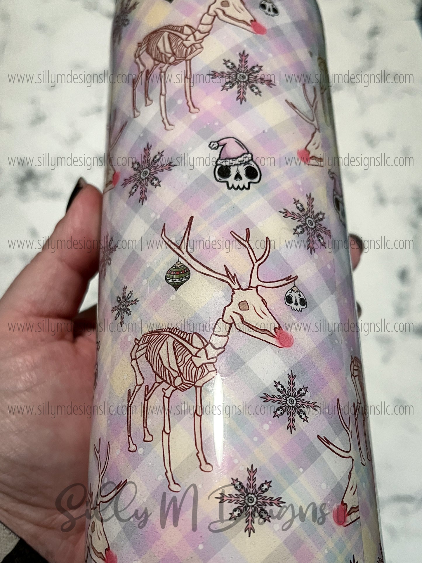 Reindeer Skeleton 20oz Tumbler