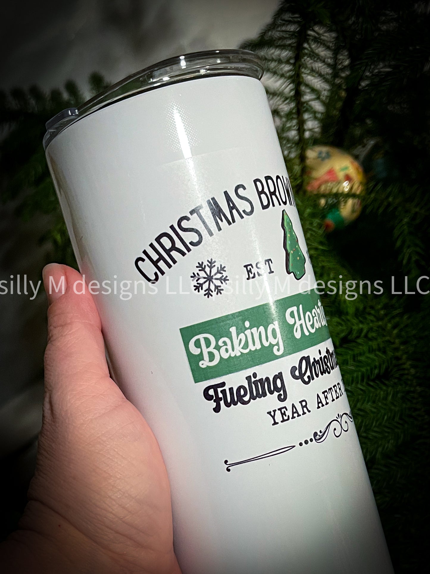 Christmas Cake Bakery Tumbler | 25 ounces | RTS