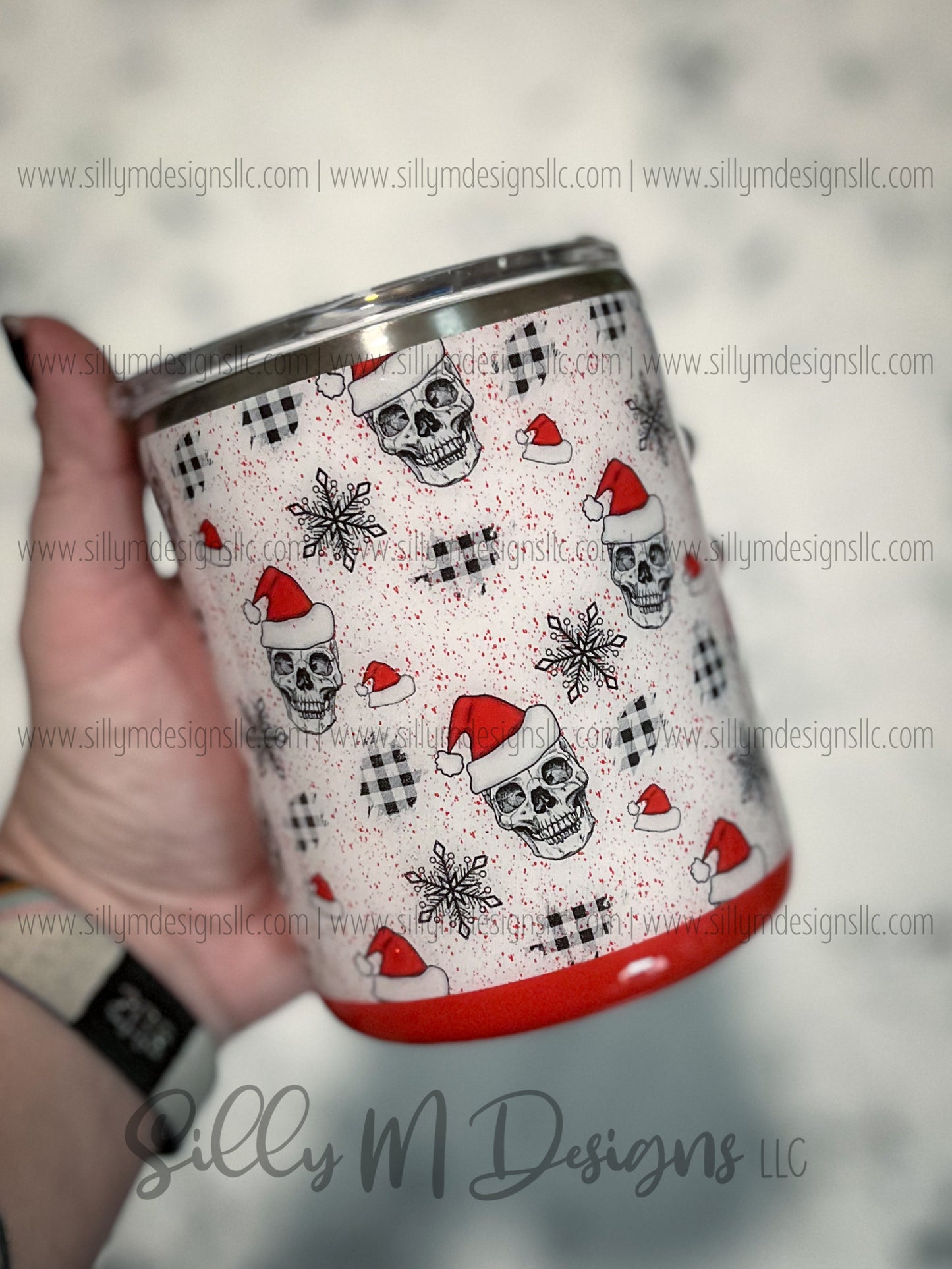 Santa Skull 10oz Tumbler