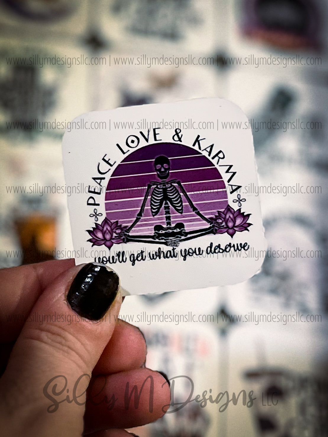Peace, Love, Karma Magnet