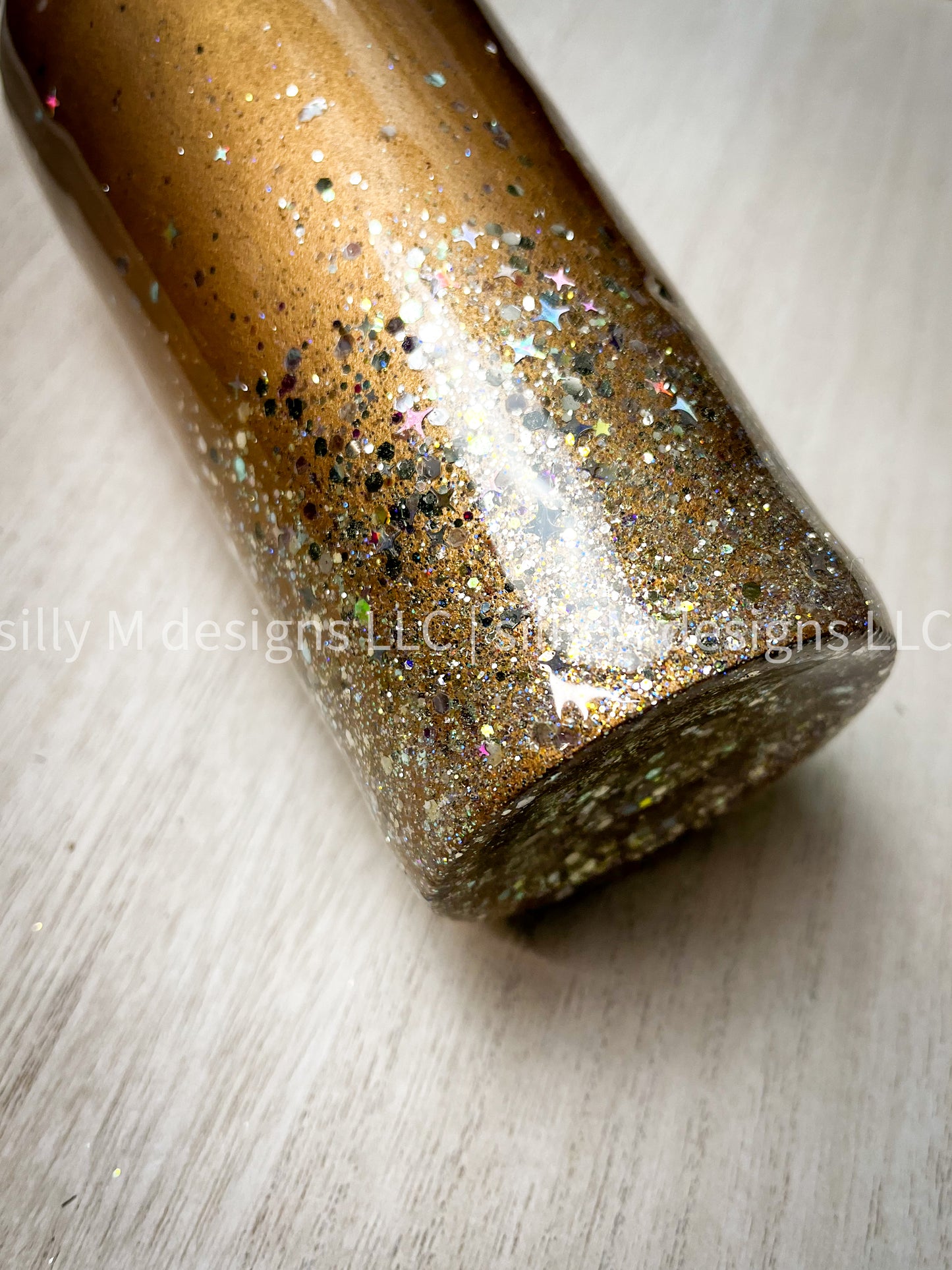 Golden Cashmere Glitter Ombre Tumbler