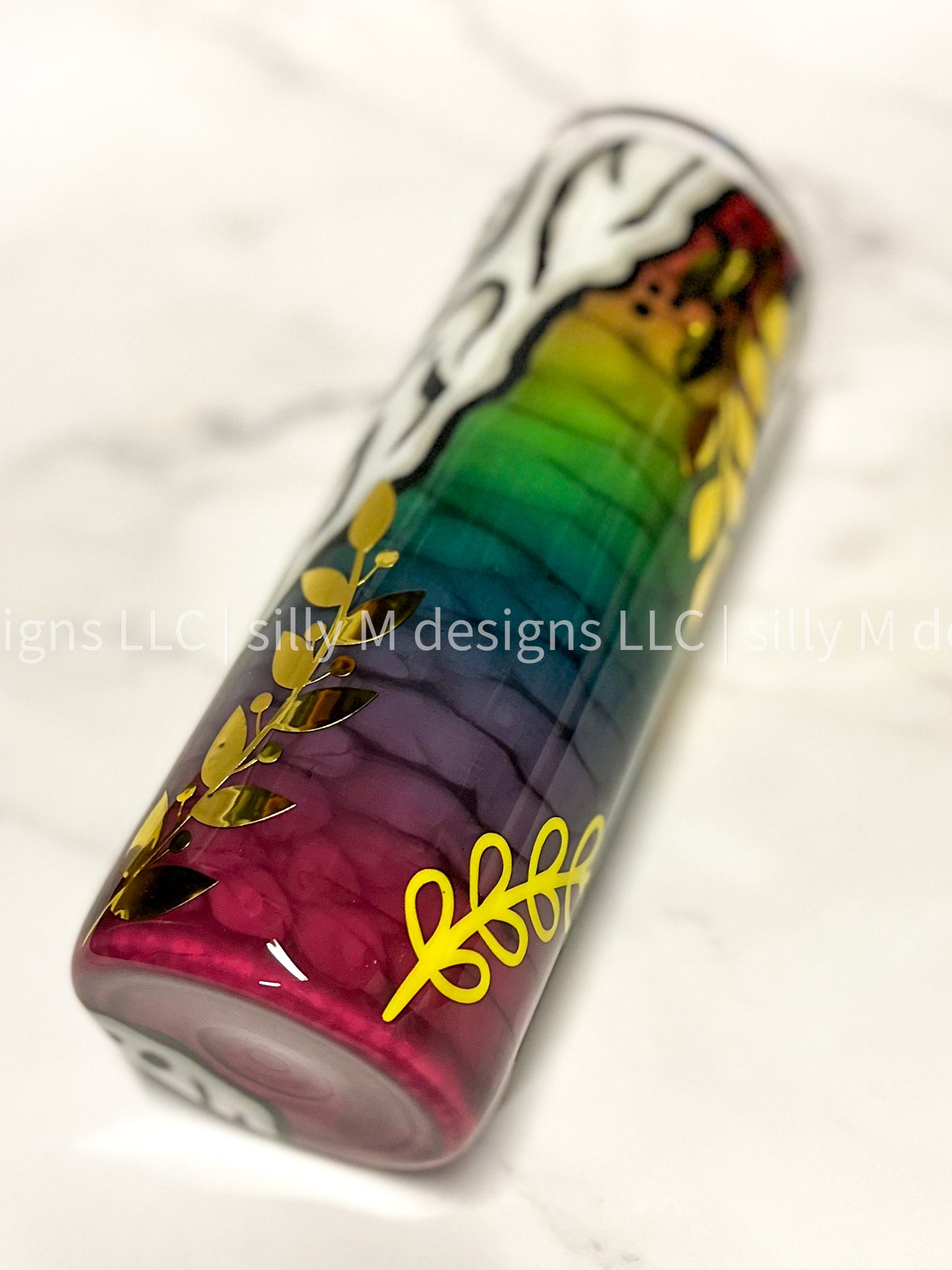 Rainbow Animal Print Tumbler