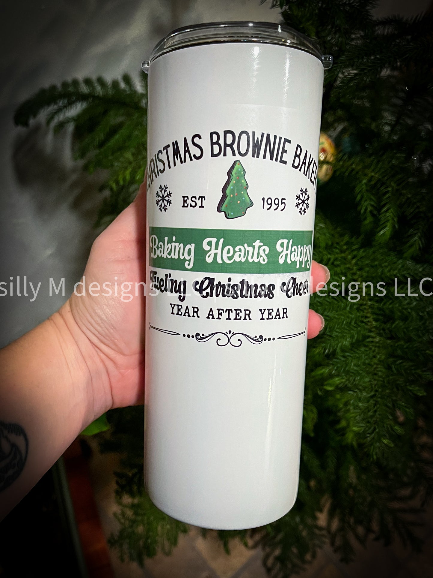 Christmas Cake Bakery Tumbler | 25 ounces | RTS