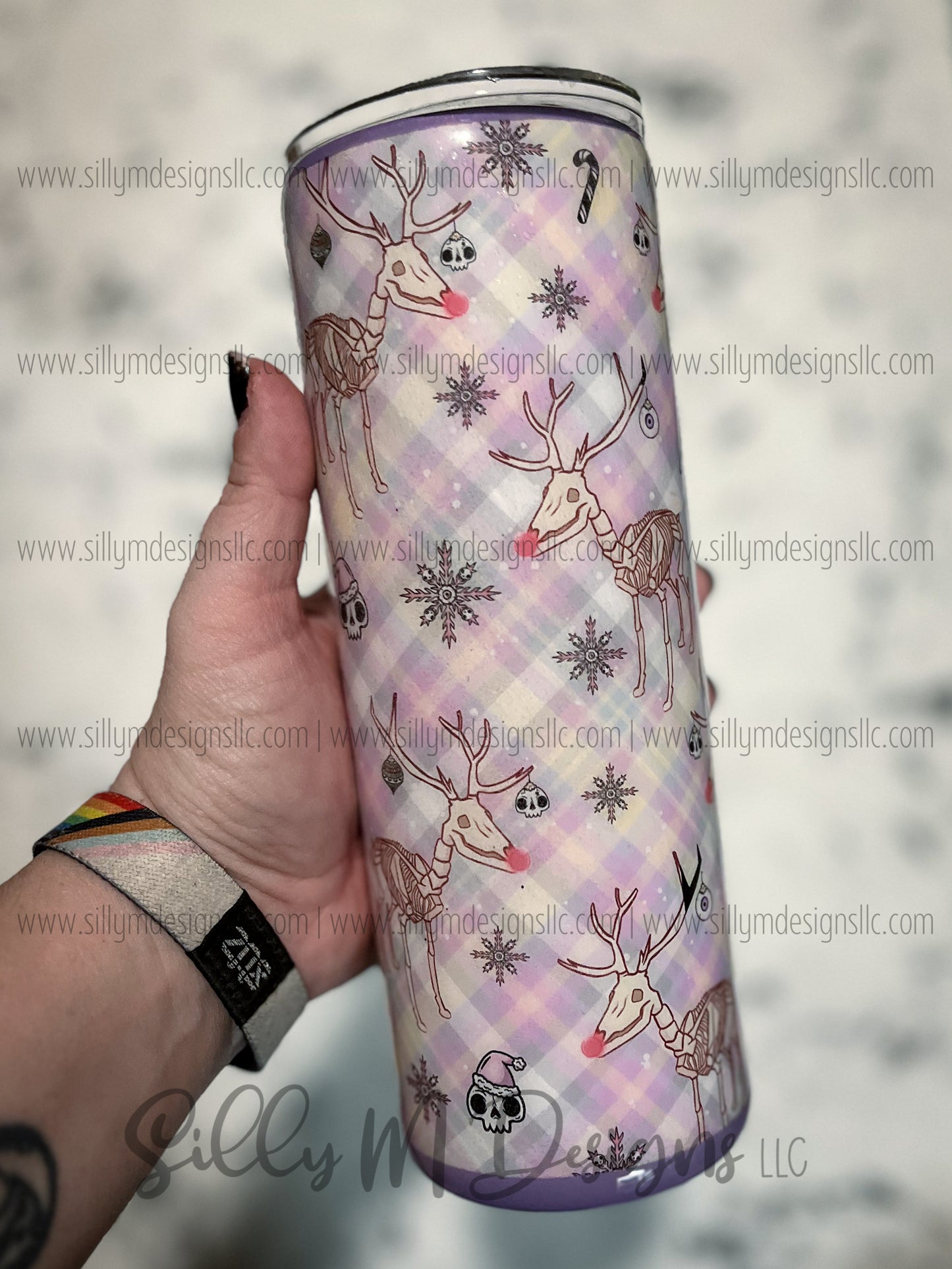 Reindeer Skeleton 20oz Tumbler