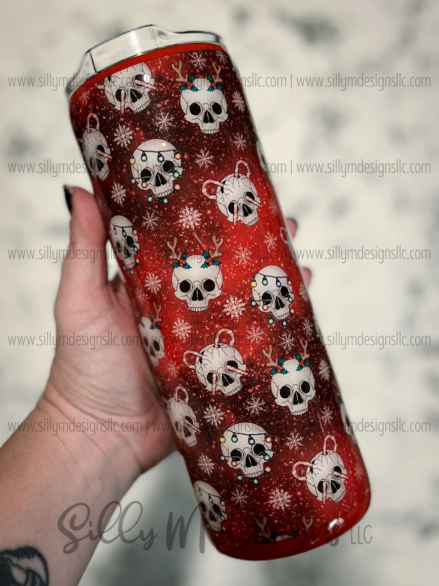 Christmas Skulls 20oz Tumbler