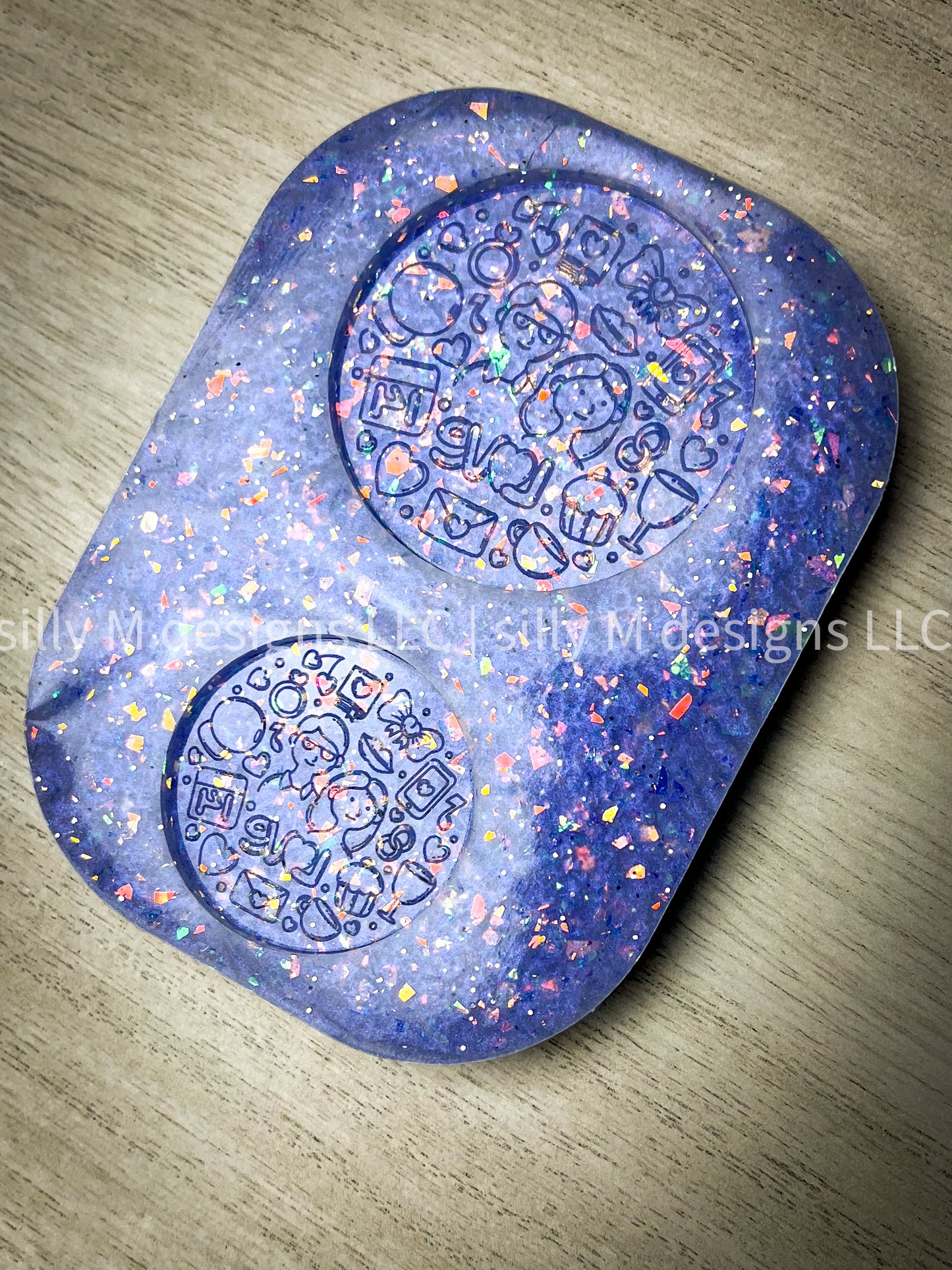 Valentines Couple Doodle Mold