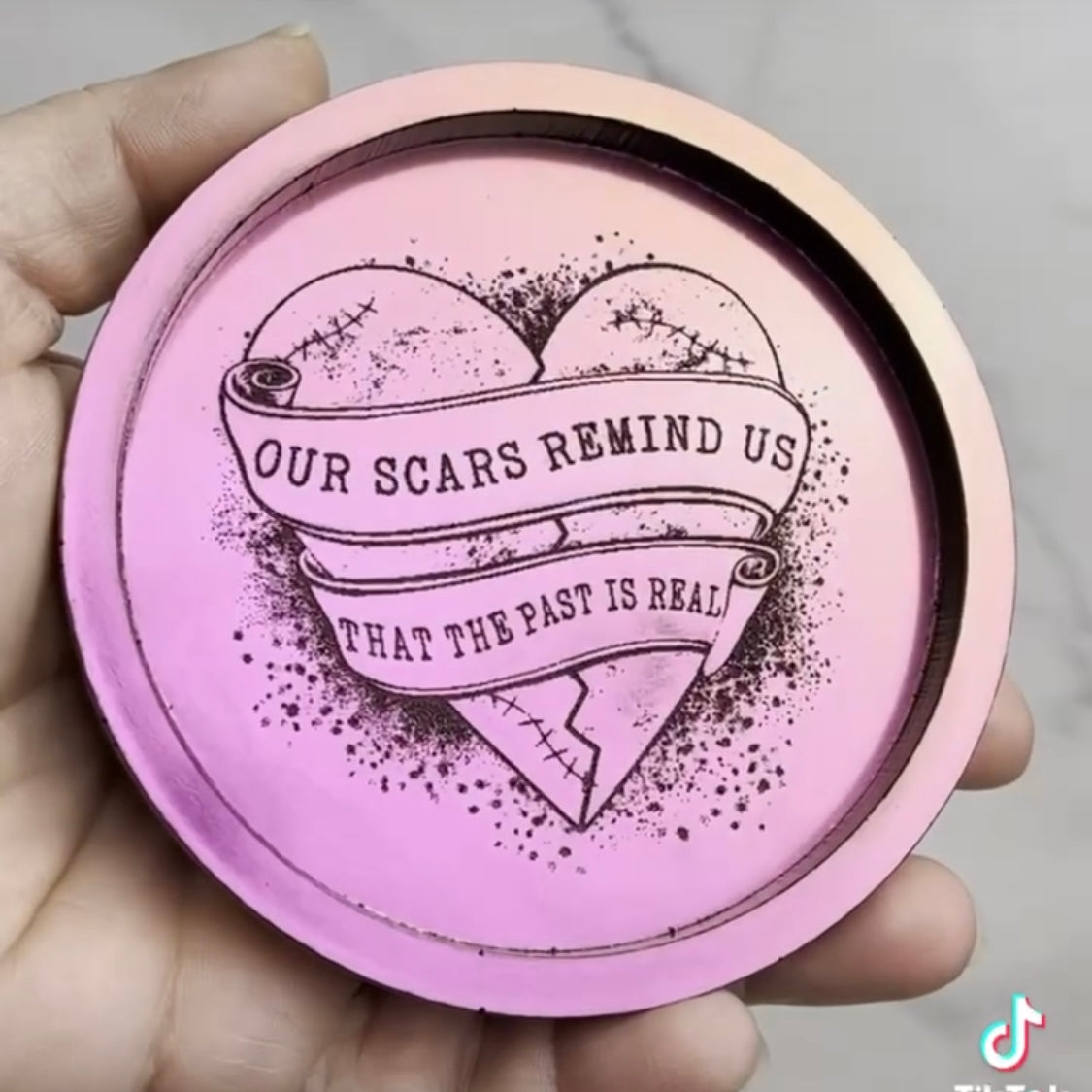 Scars Coaster/Trinket Dish Mold