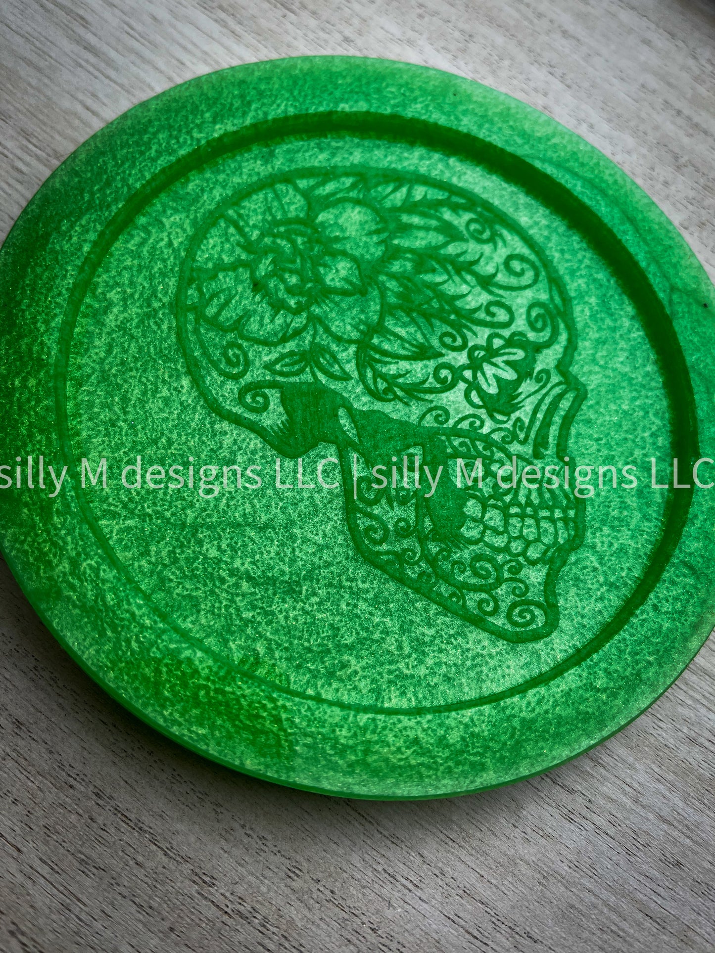 Floral Skull Coaster Mold