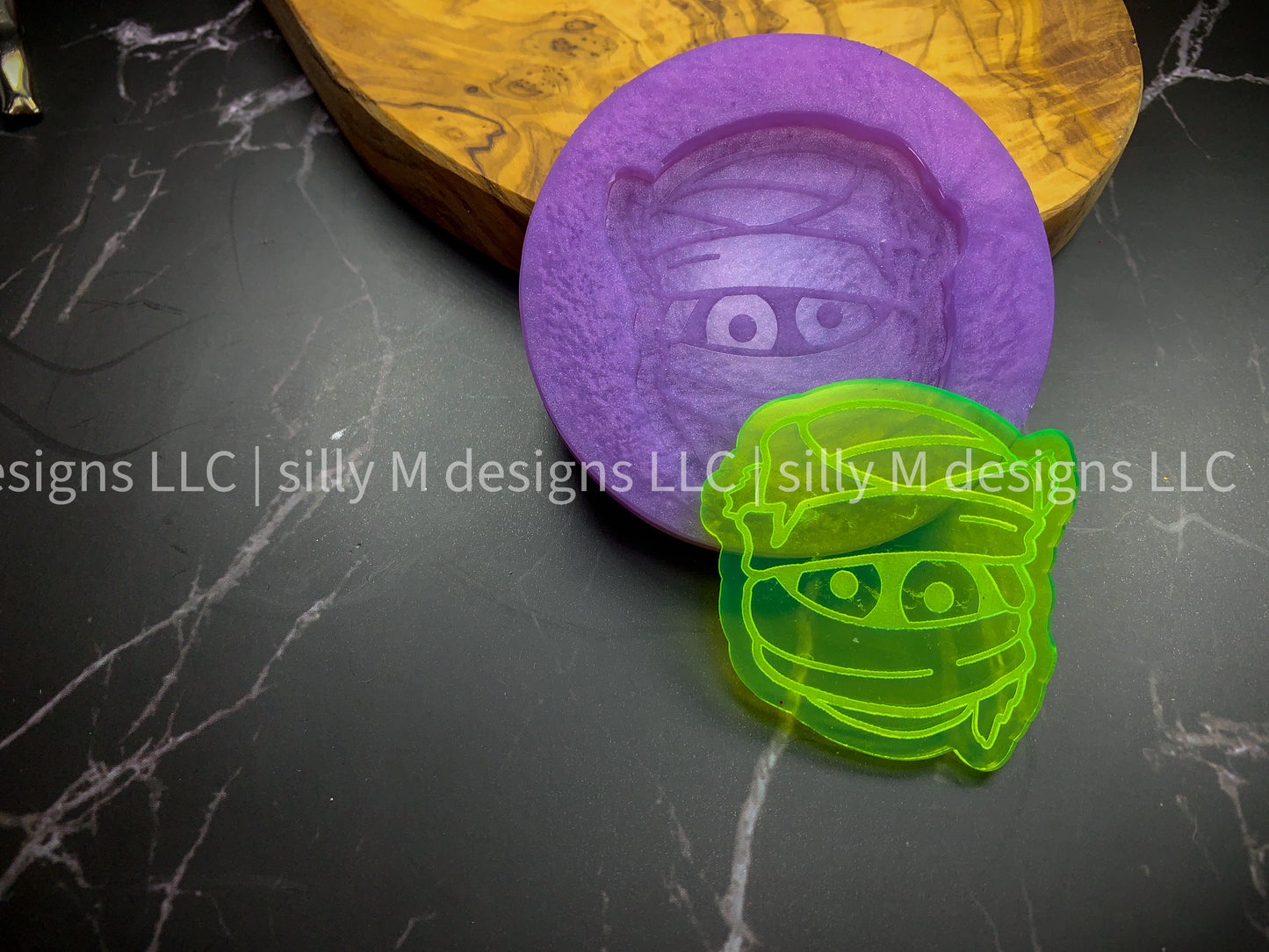 Cute Mummy Grippie/Badge Reel Silicone Mold