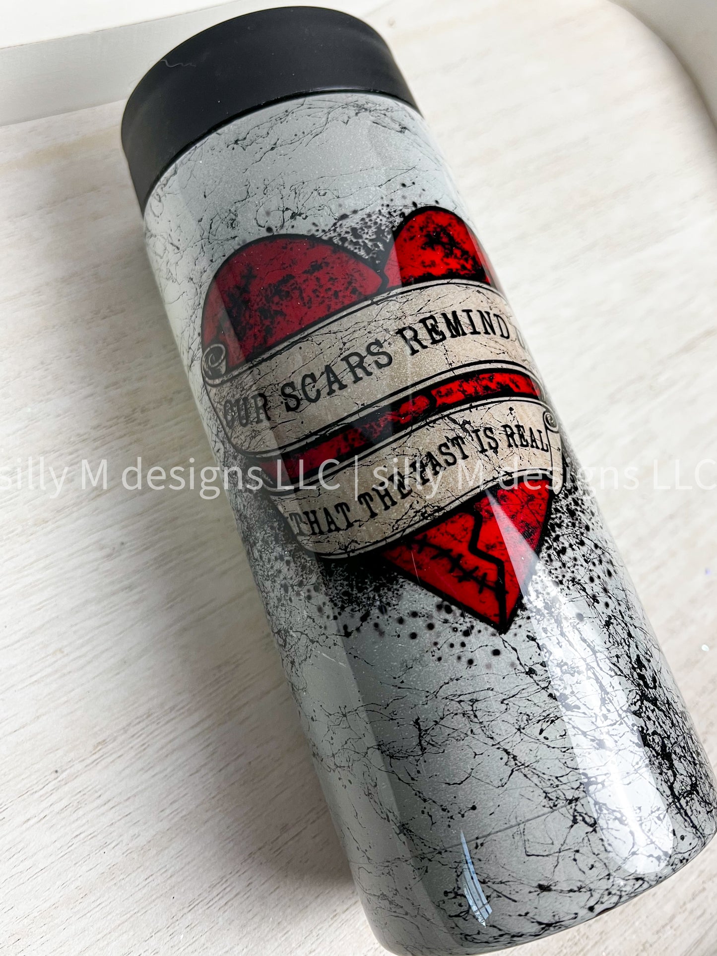 Scars Marble Swirl 12oz Can Hugger | RTS
