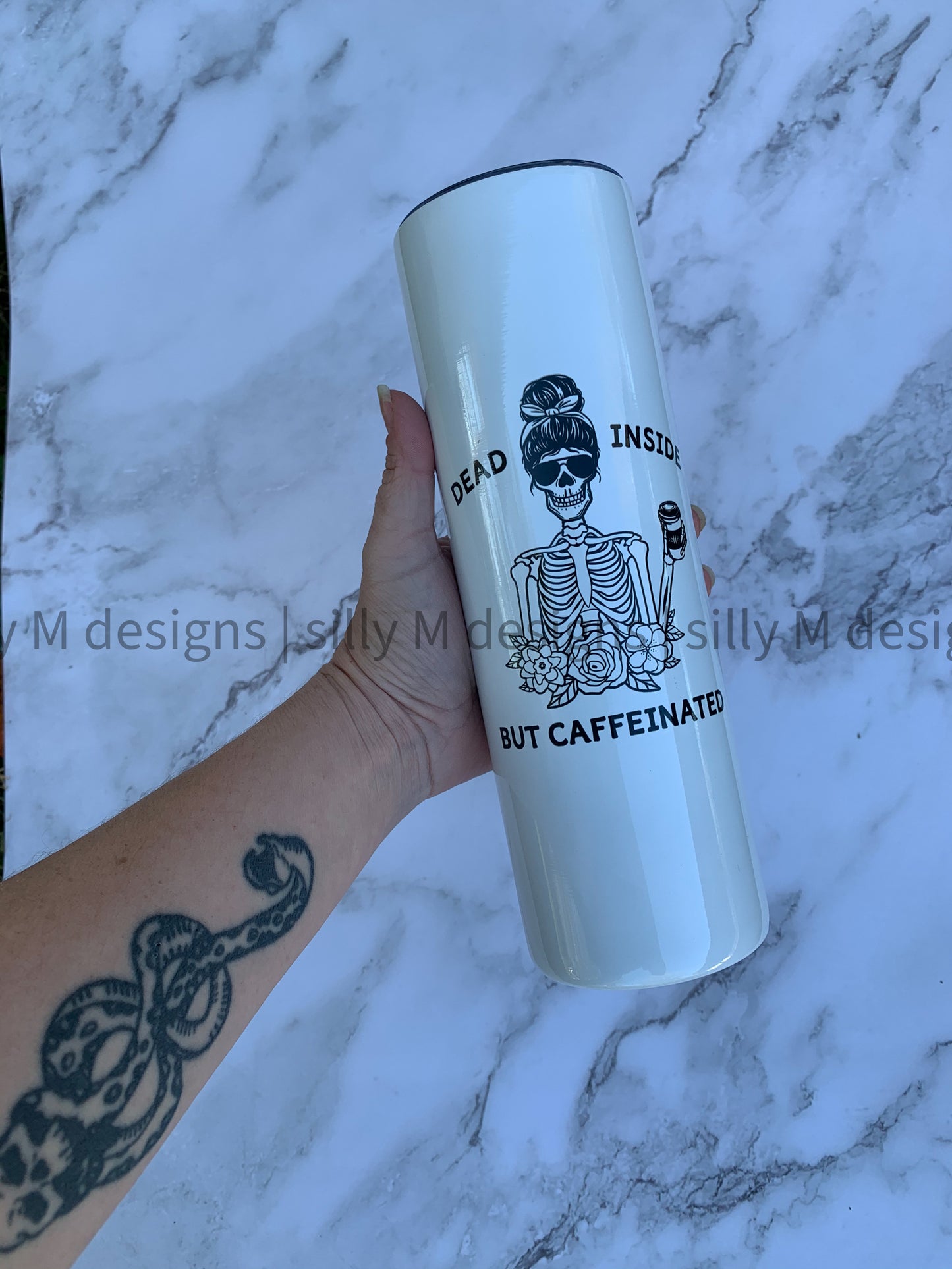 Caffeinated but Dead Inside Tumbler