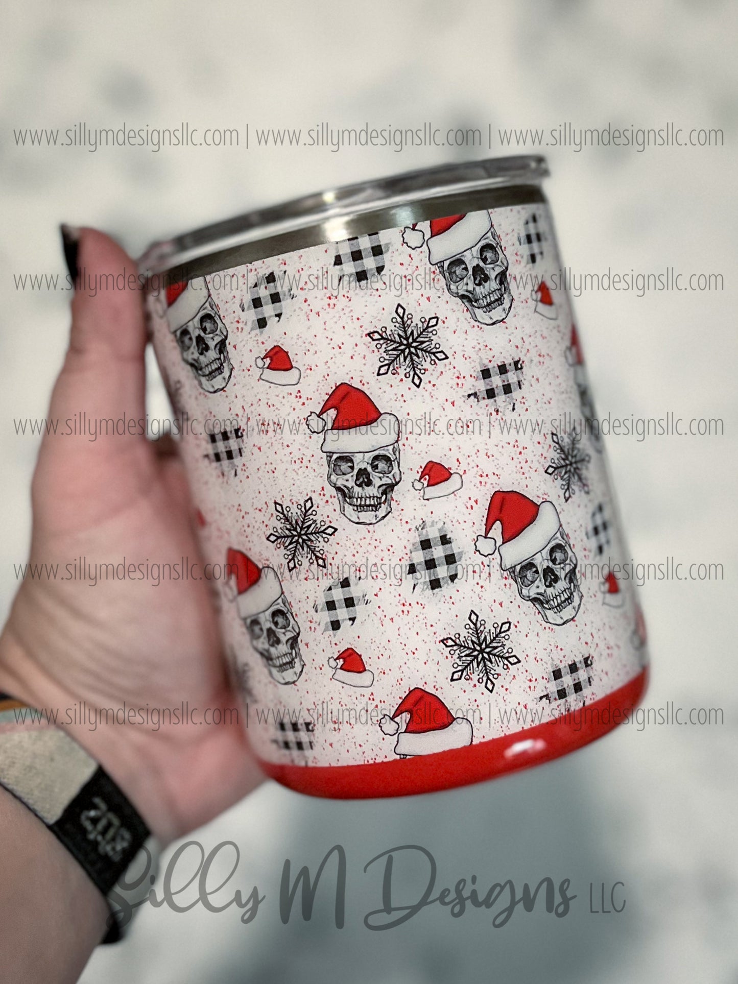Santa Skull 10oz Tumbler