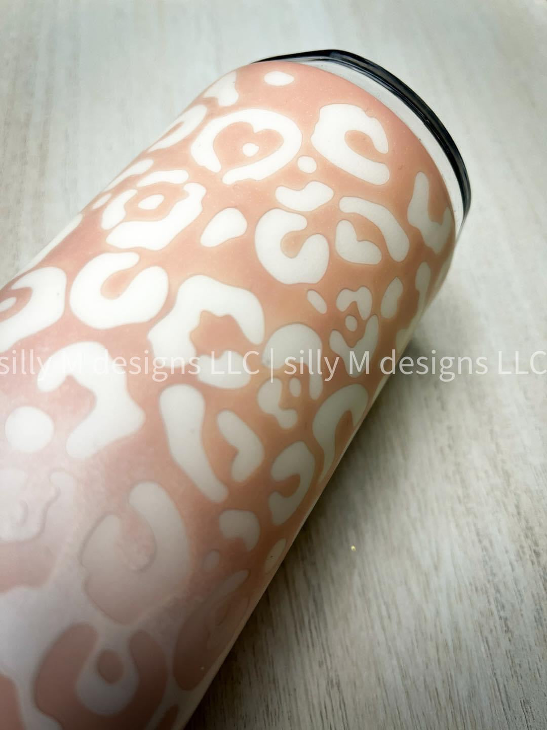 Blush Ombre Leopard Matte Tumbler