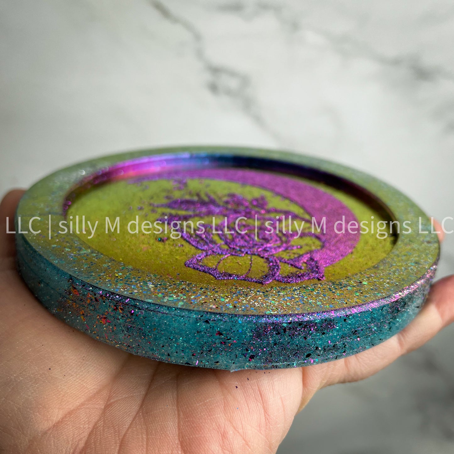 Moon Rose Skellie Coaster Mold