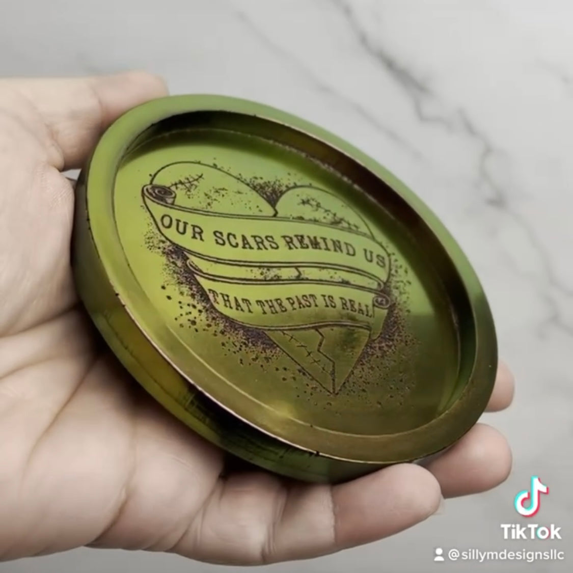 Scars Coaster/Trinket Dish Mold