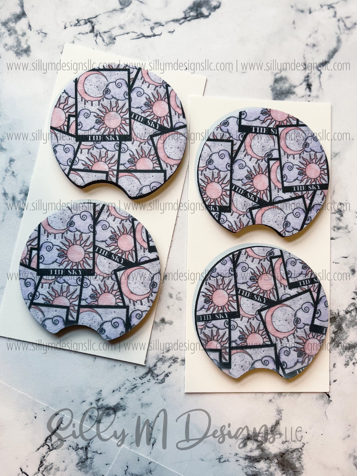 Sky Tarot Neoprene Coaster Set