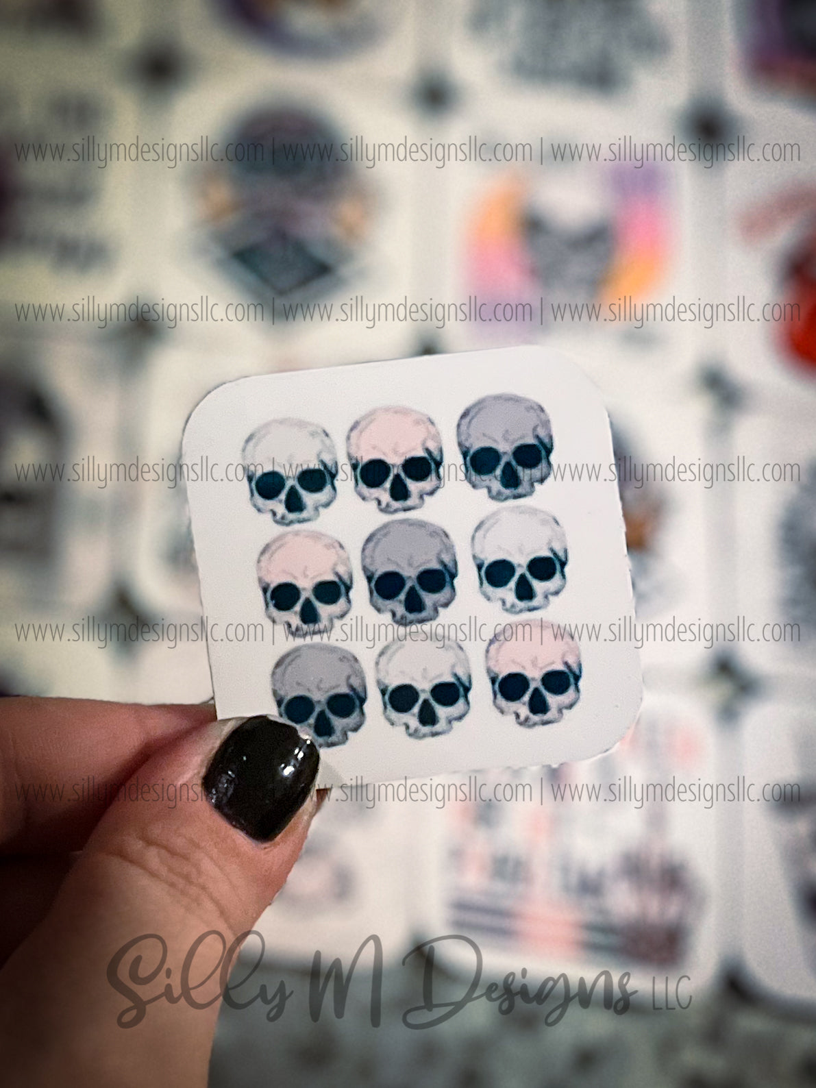 Pastel Skulls Magnet