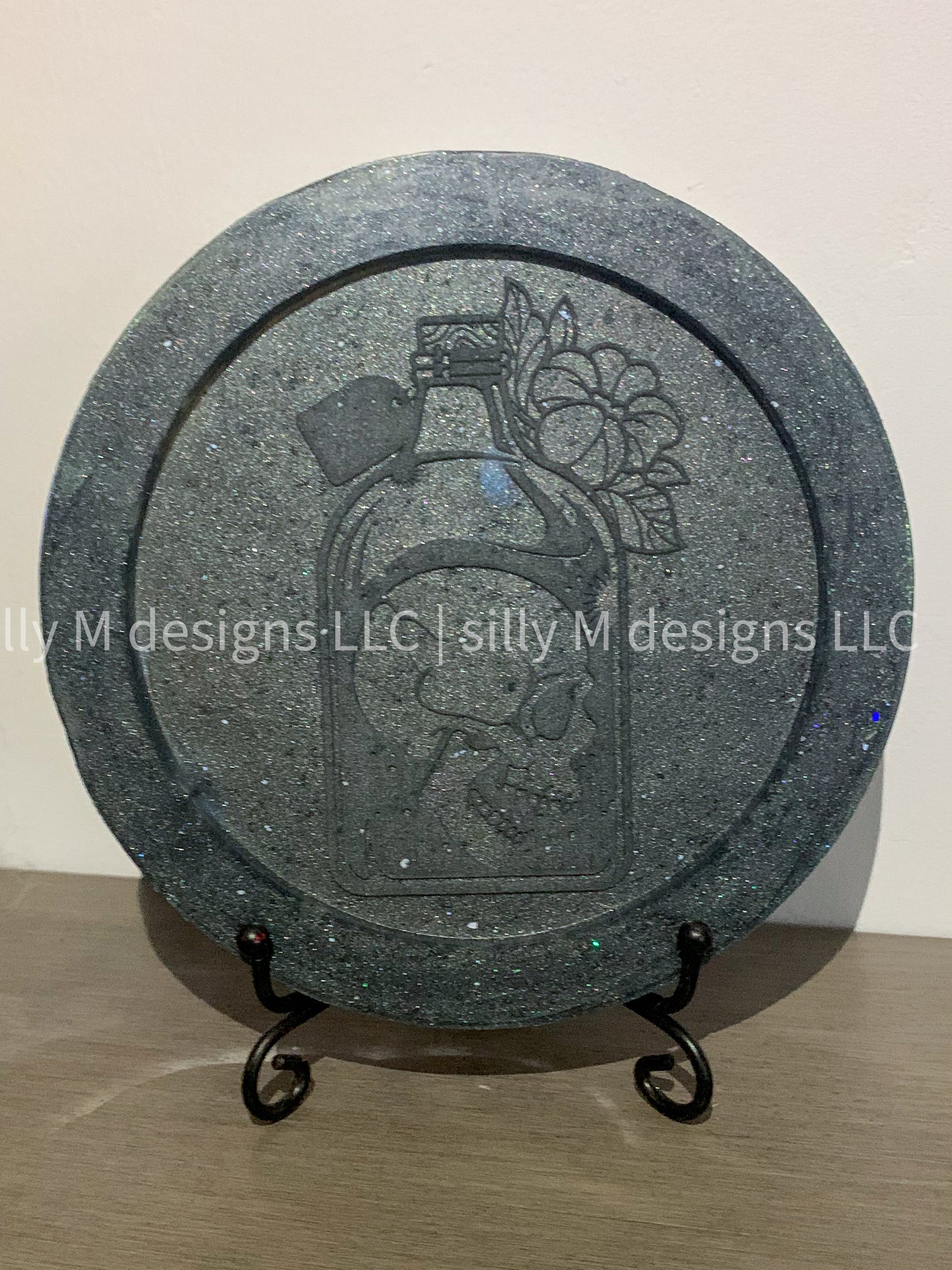 Rectangle Skull Potion Coaster Mold