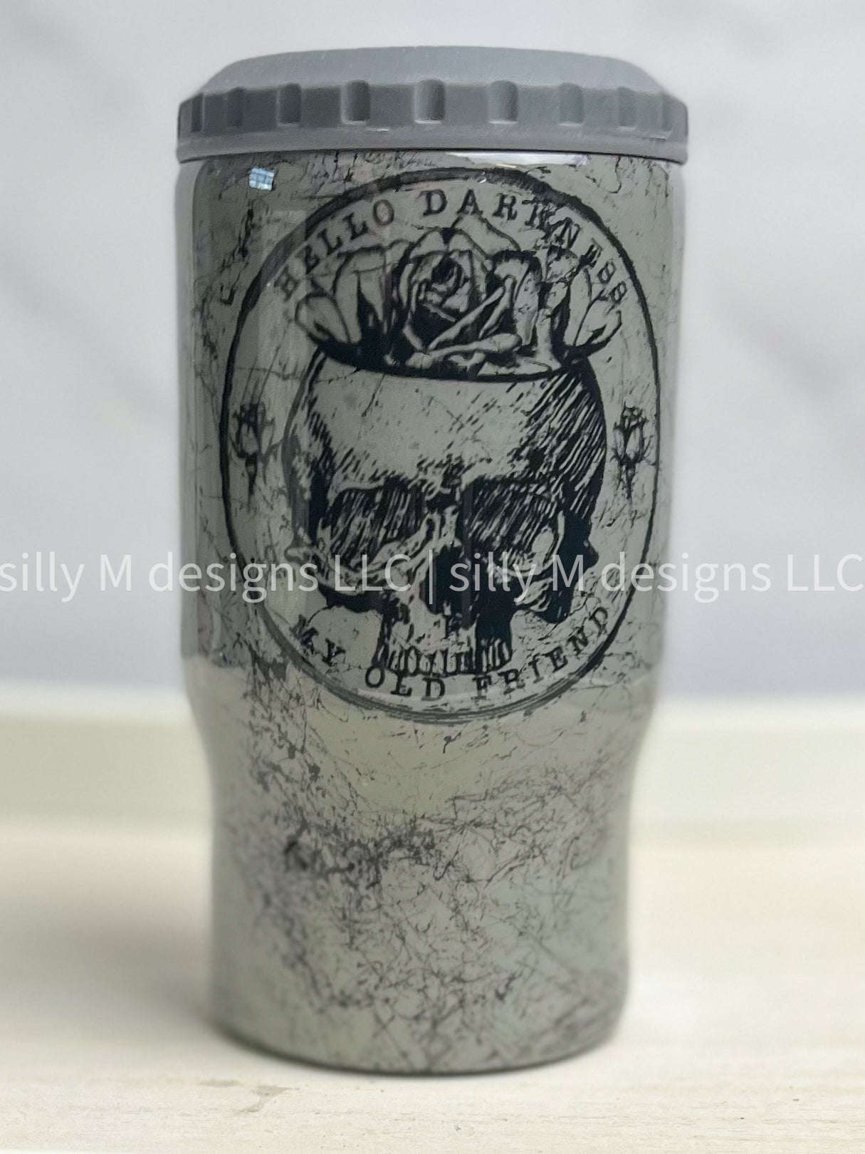 Hello Darkness Marble Tumbler