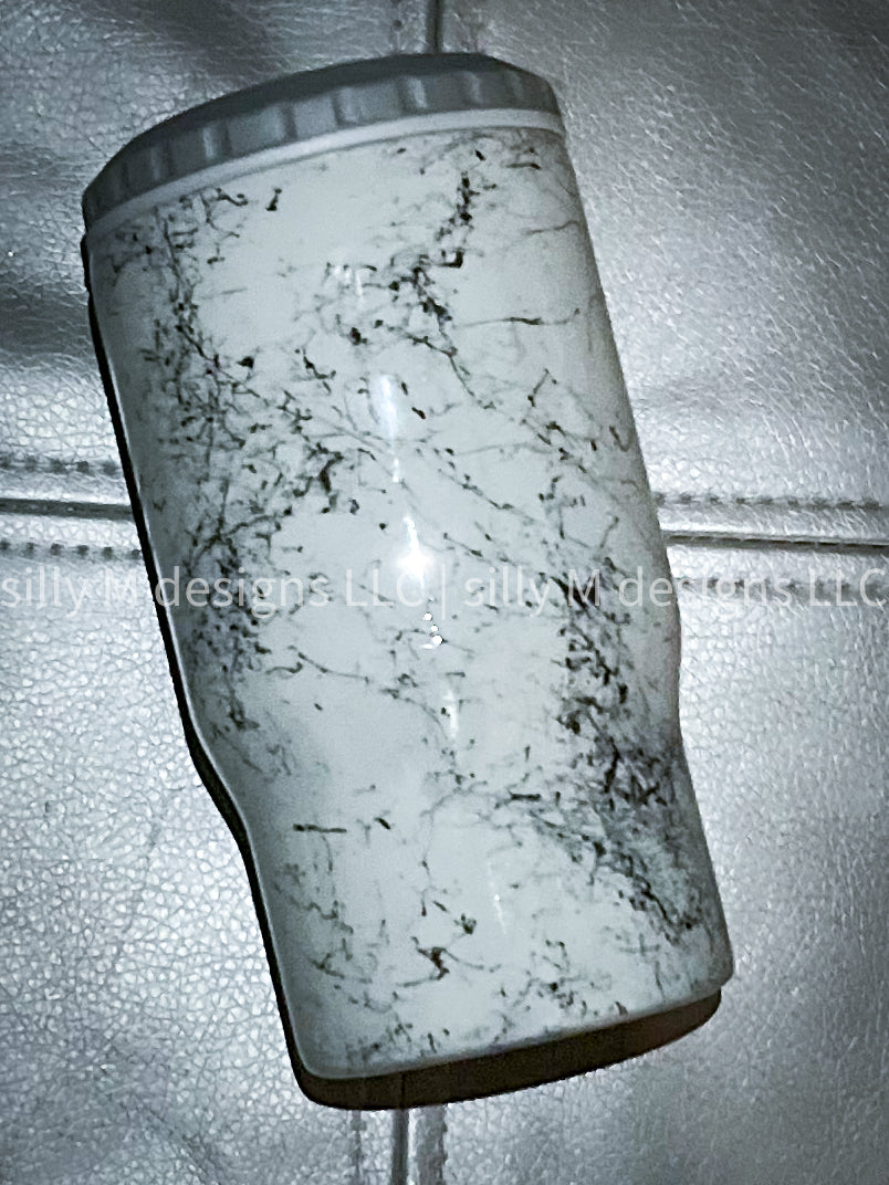 Hello Darkness Marble Tumbler