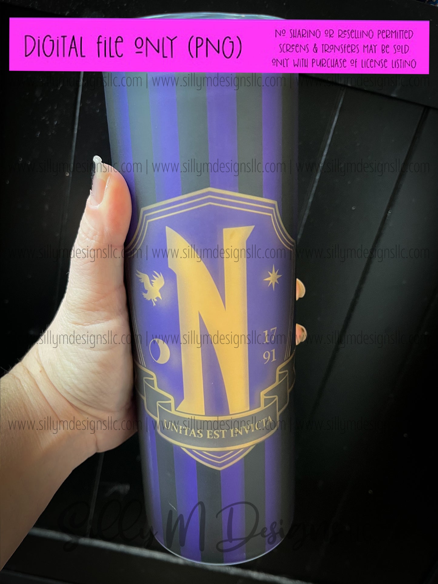 Nevermore Uniform | Tumbler Wrap | PNG