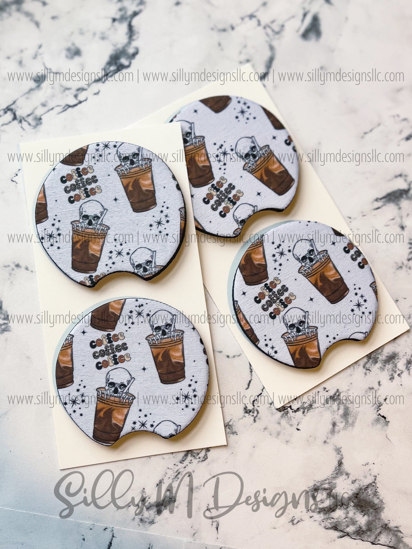 Coffee Neoprene Coaster Set