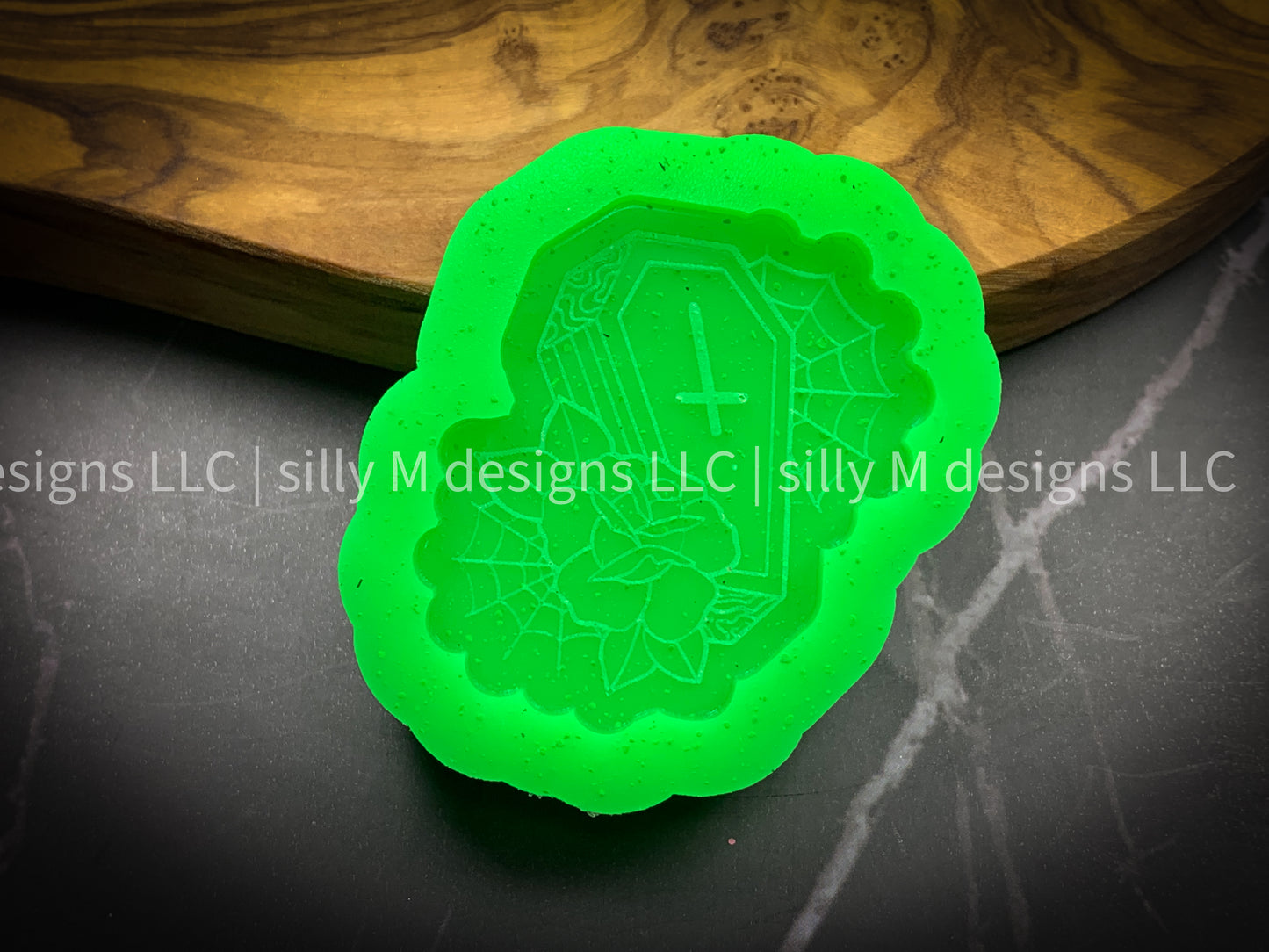 Floral Coffin Badge Reel Mold