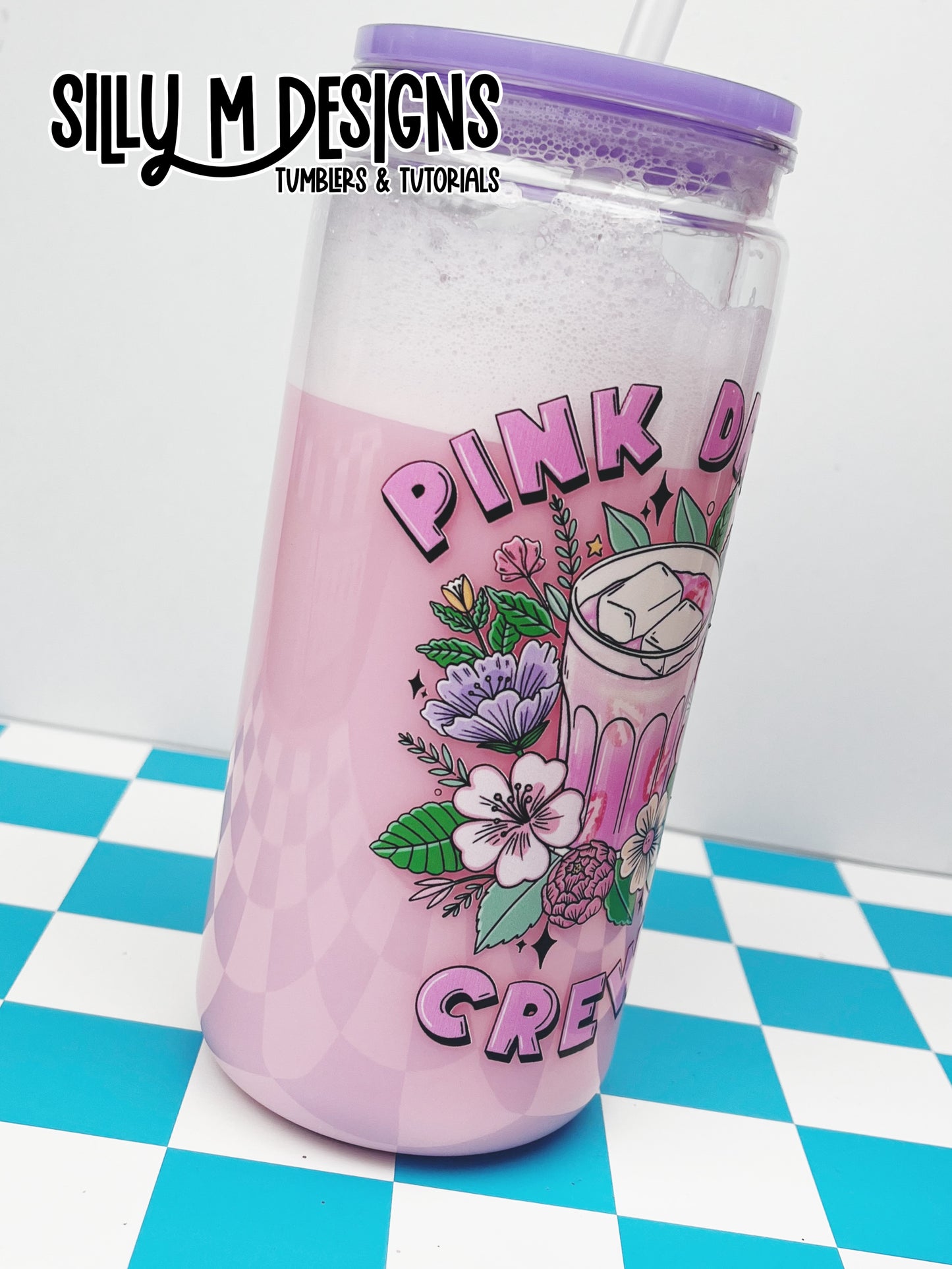 Pink Drink Crew Fizz Acrylic 16/20oz